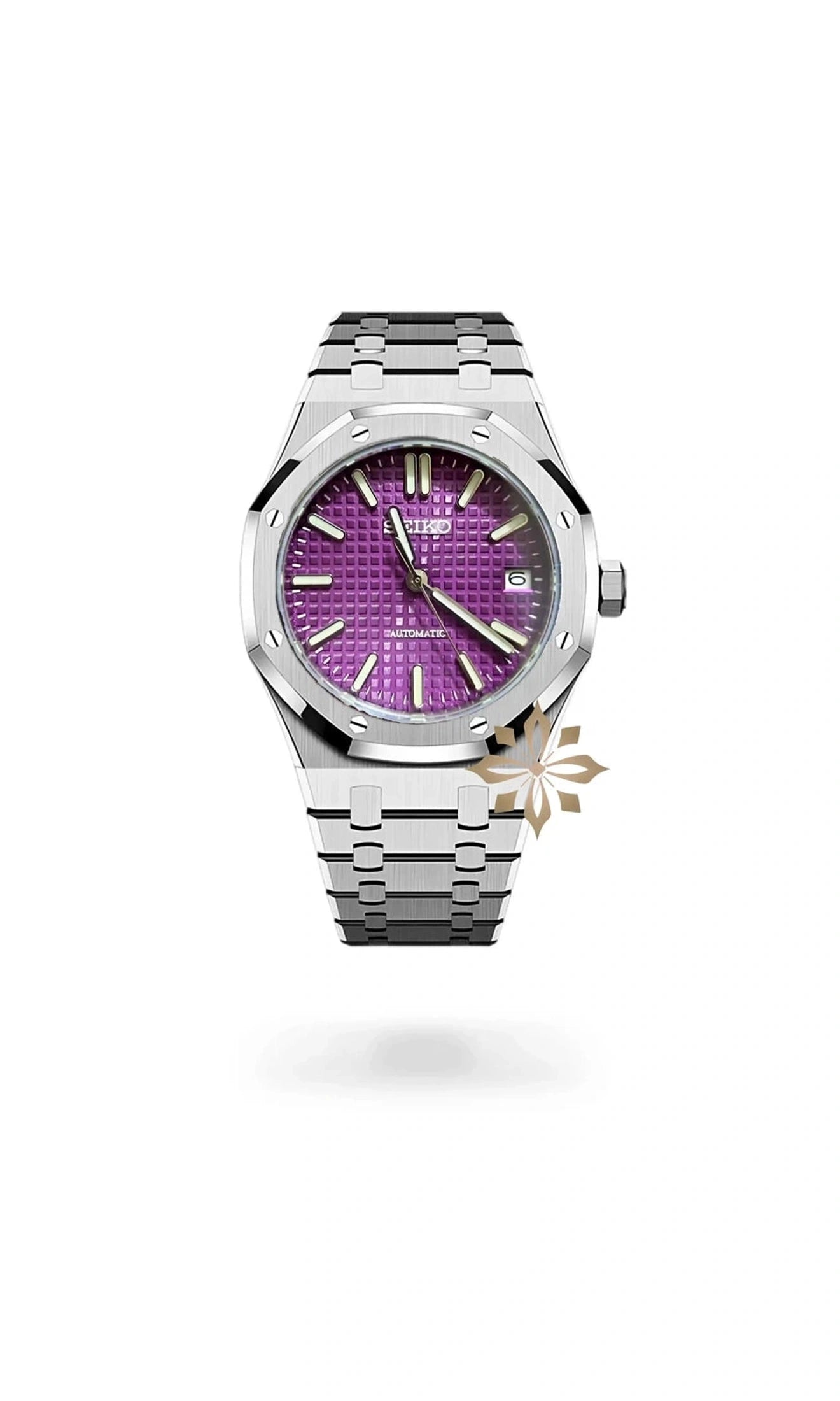 Oak mod watch purple-Circa Watch Labs