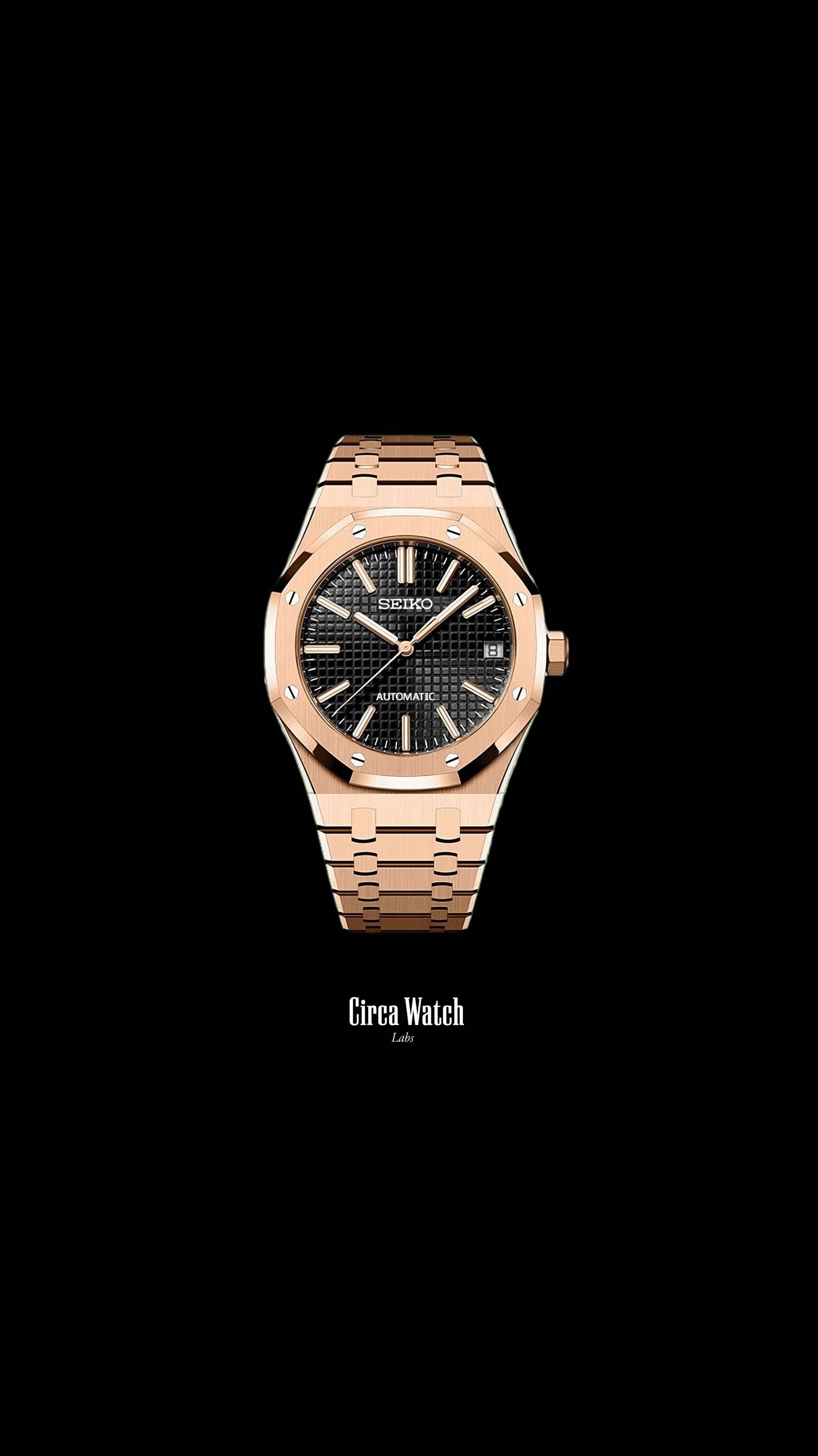 Mod Royal Seikoak watch 'Rose gold'