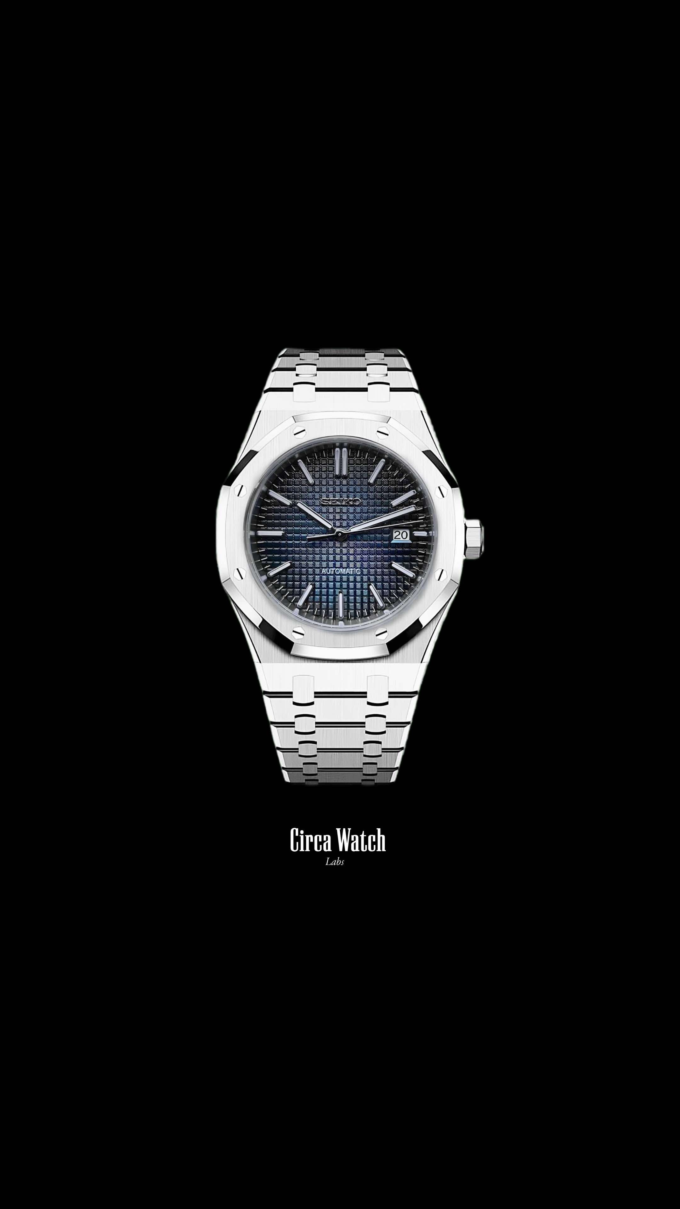 Mod Royal Seikoak automatic watch 'blue'