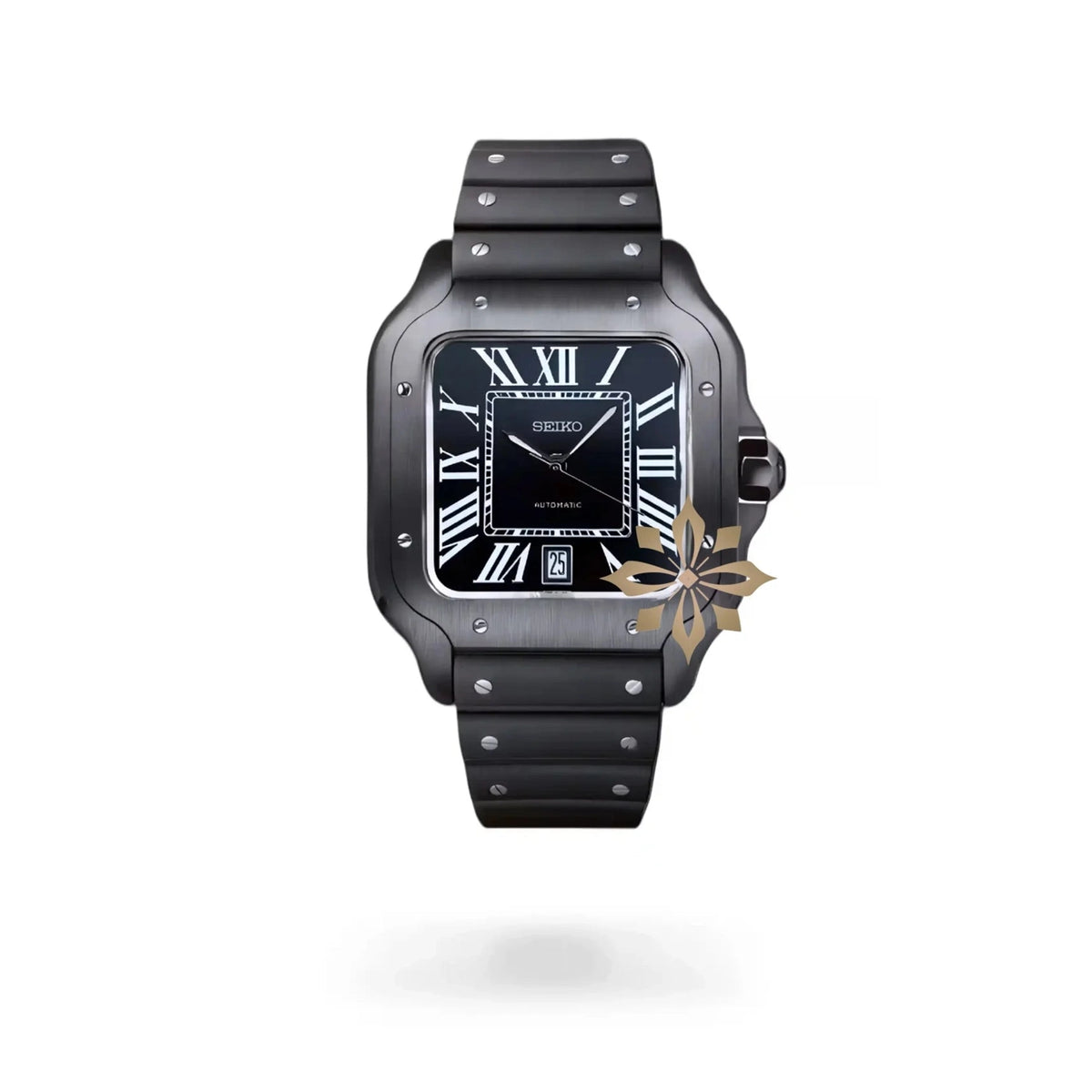 Santo Mod Santos style watch triple black