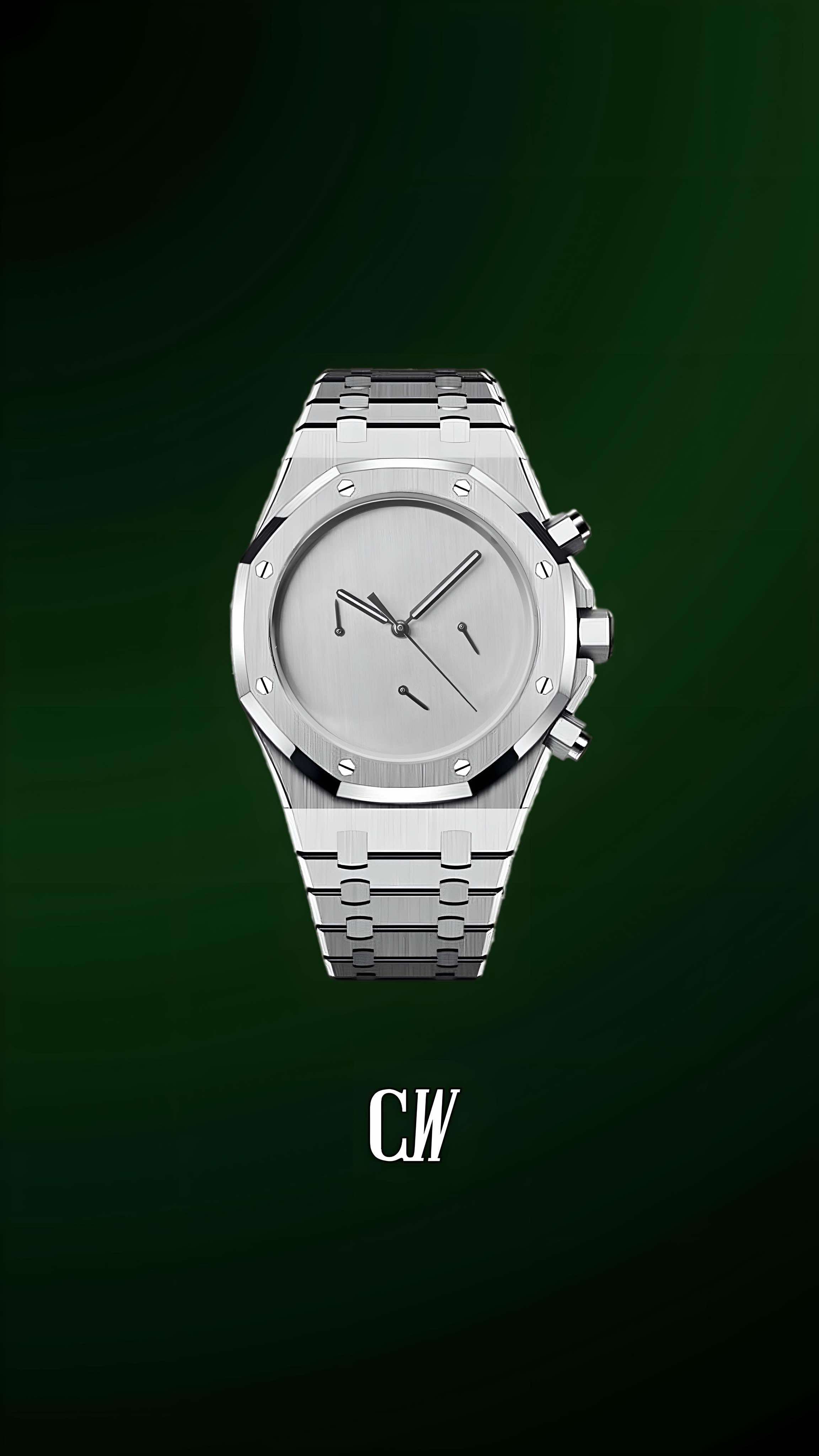 Mod Royal Seiko-oak chronograph 'Alyx style' watch