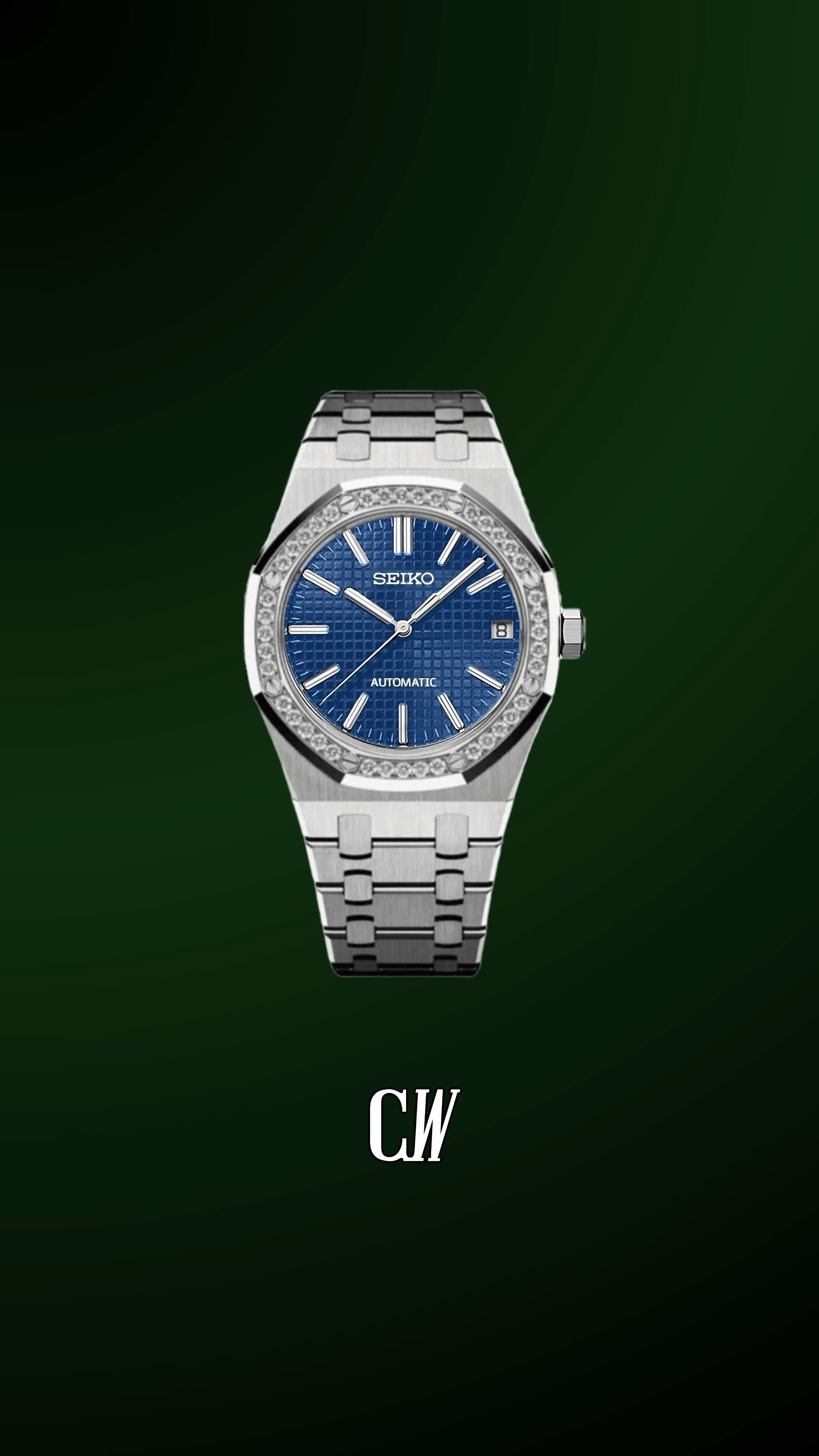 Ladies Mod Royal Seikoak watch 'Blue' - Circa Watch Labs