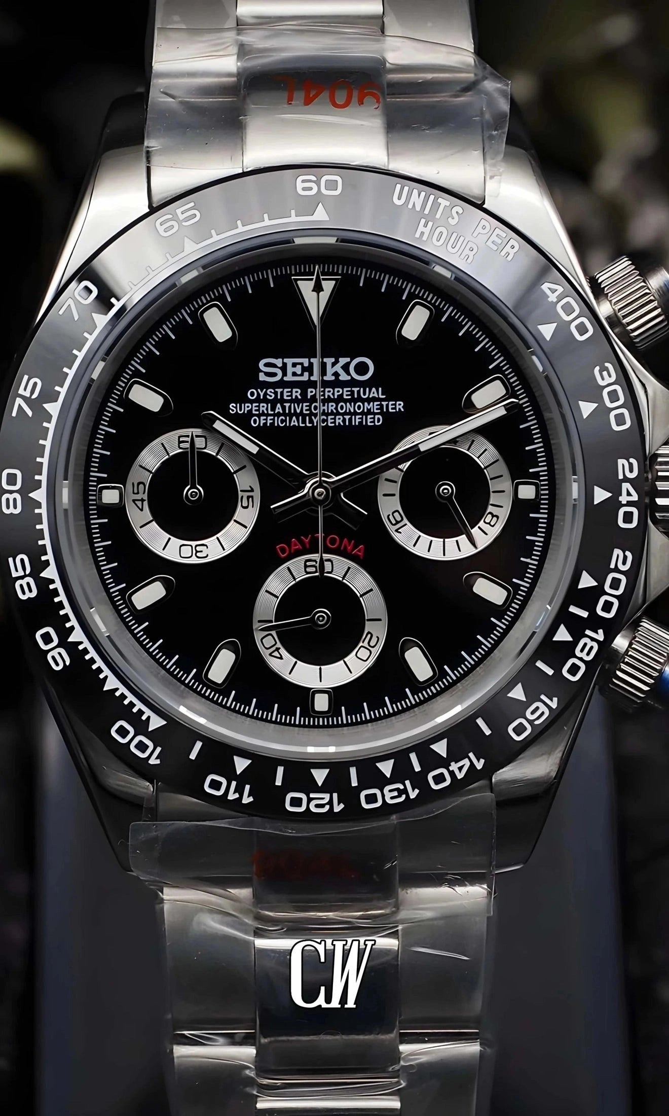 Seitona mod black watch-Circa Watch Labs