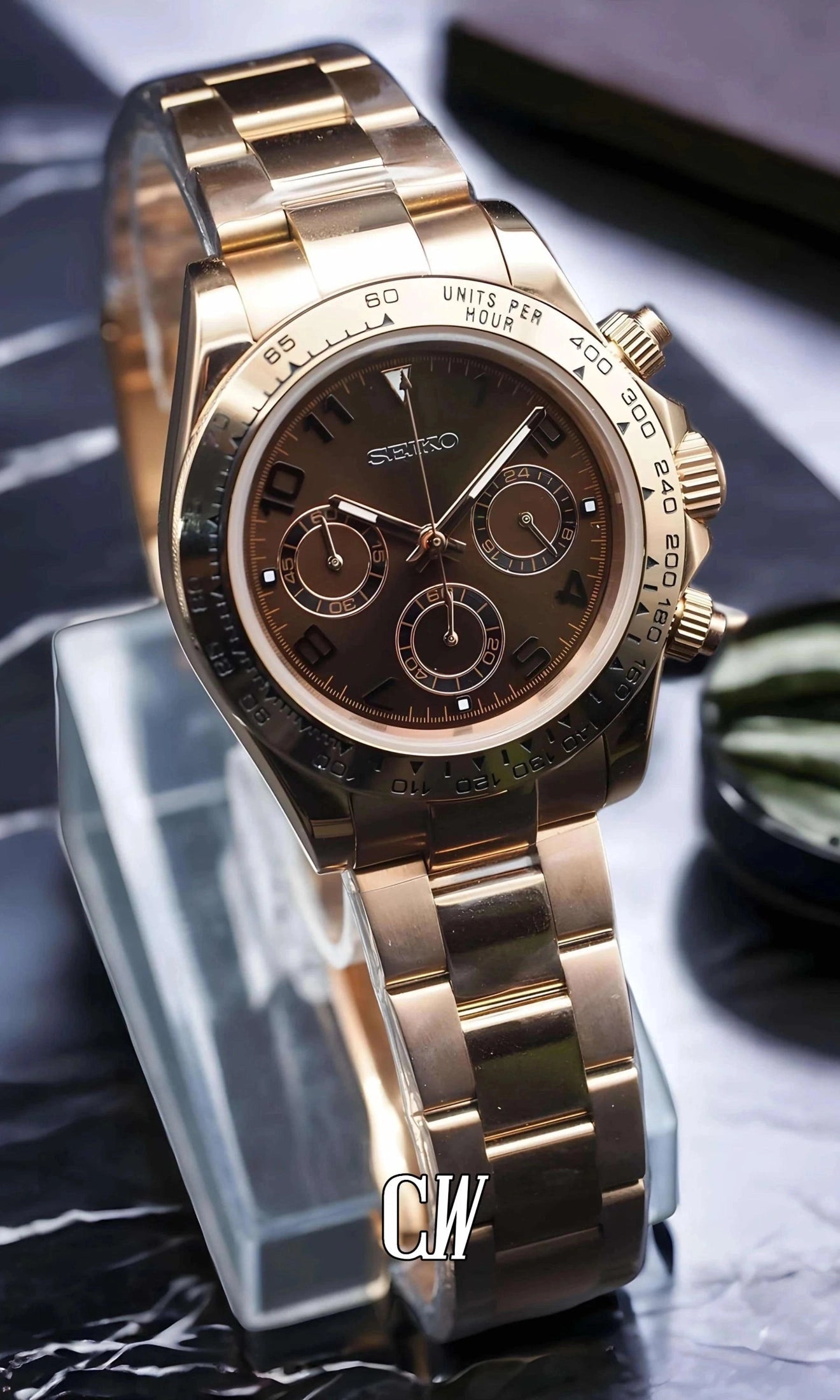 Seitona mod chocolate brown watch-Circa Watch Labs