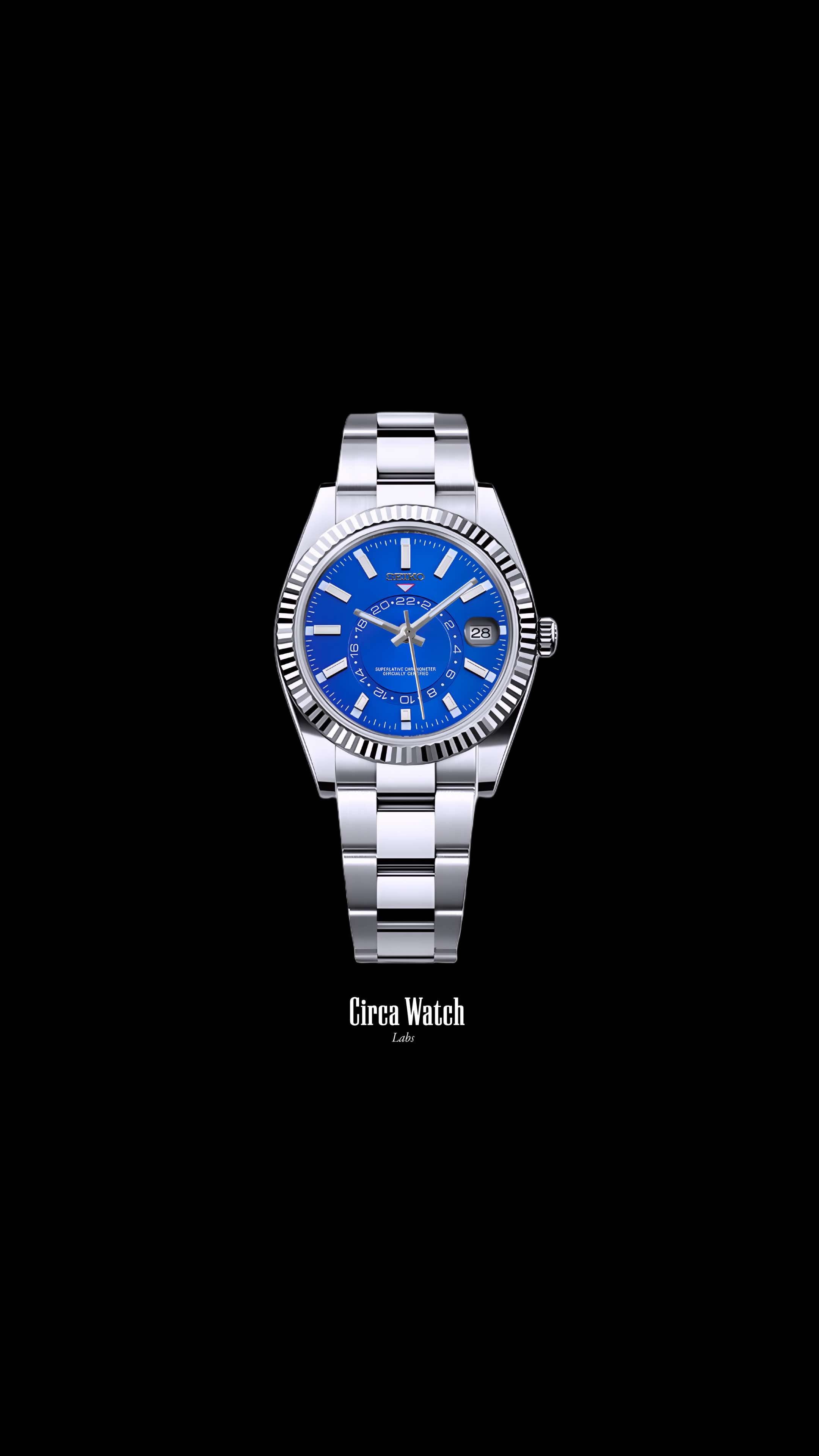 Seikojust mod skydweller watch blue