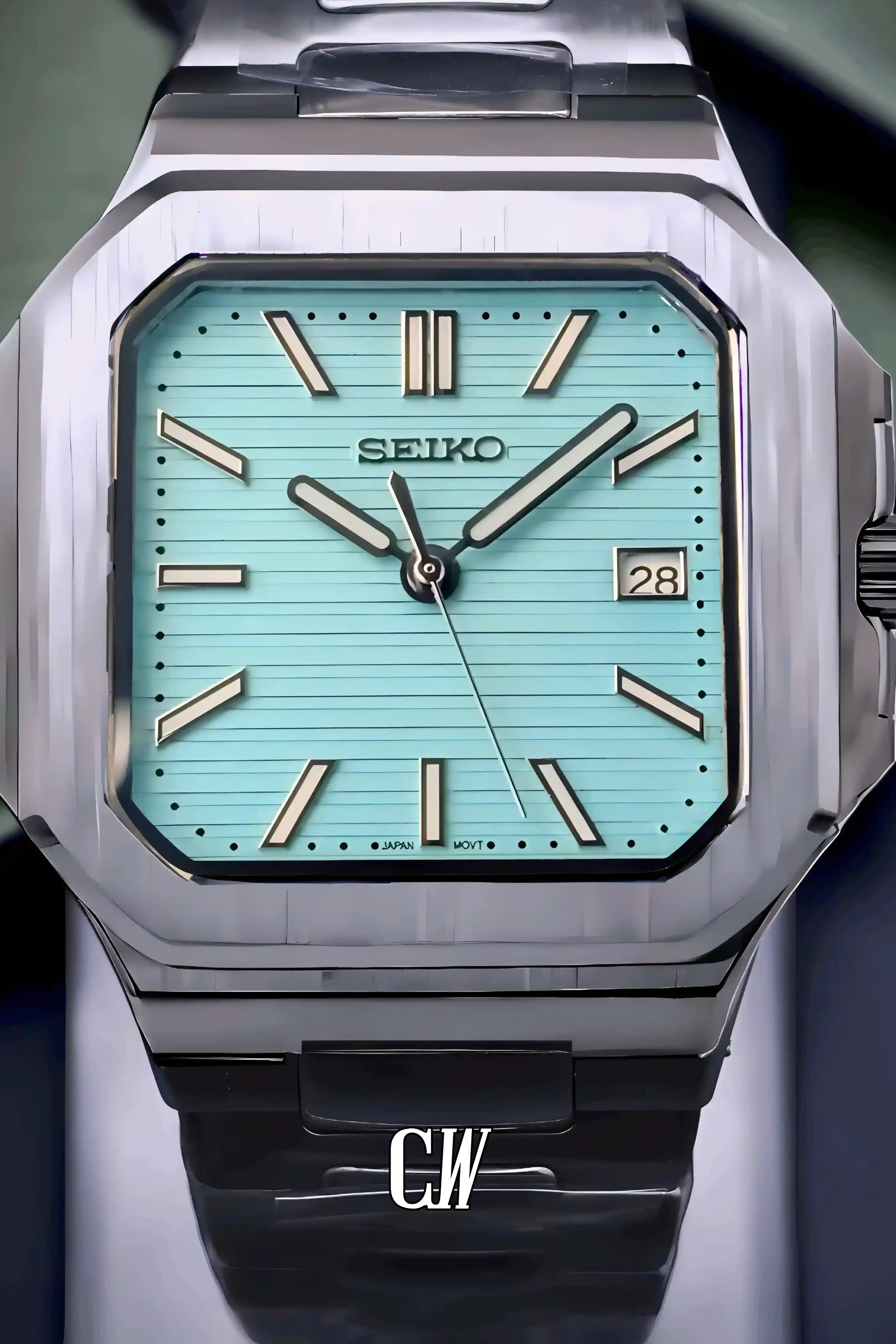 Seikocubitus mod watch tiffany blue