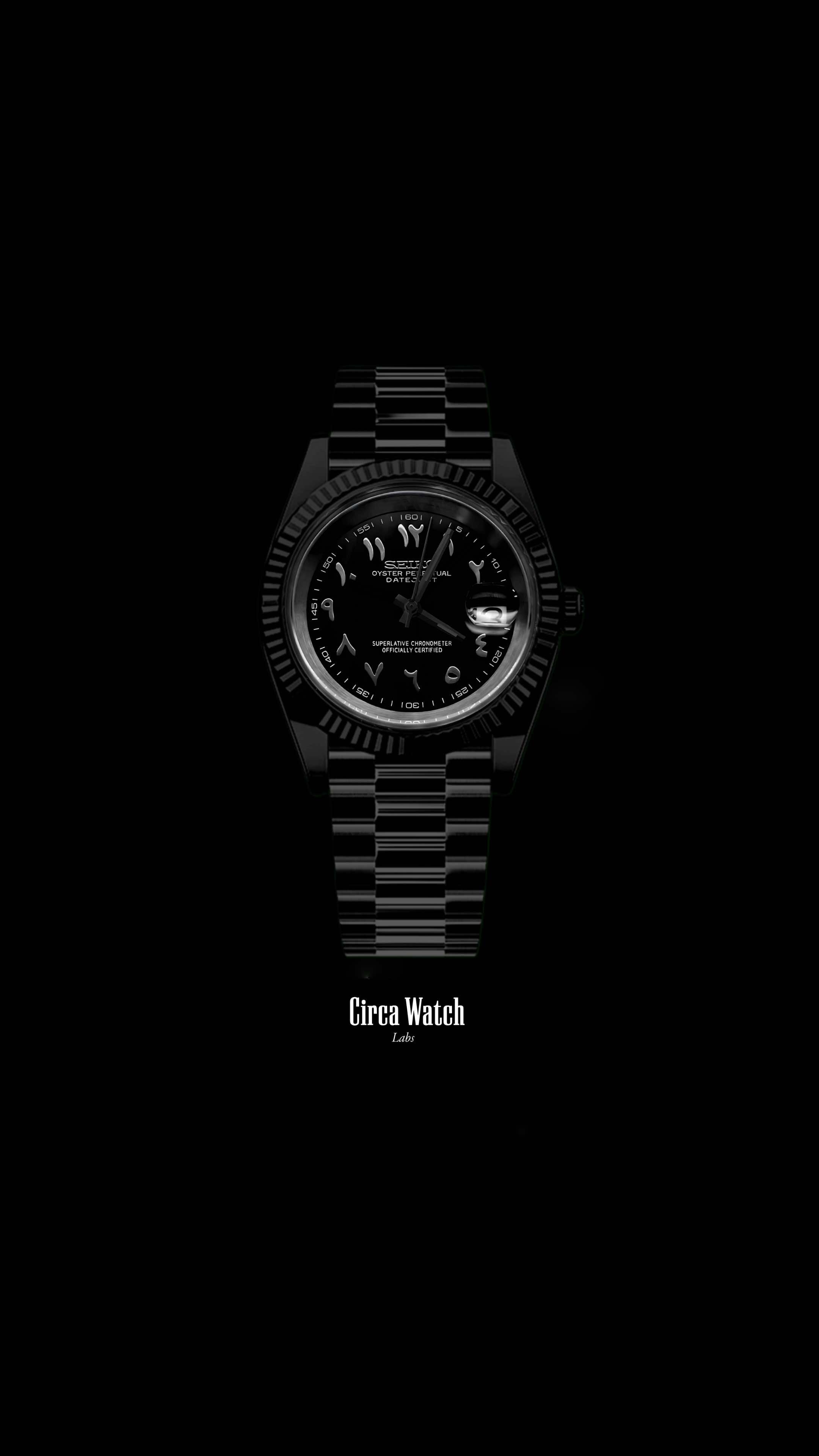 Seikojust mod watch 'Triple Black' arabic