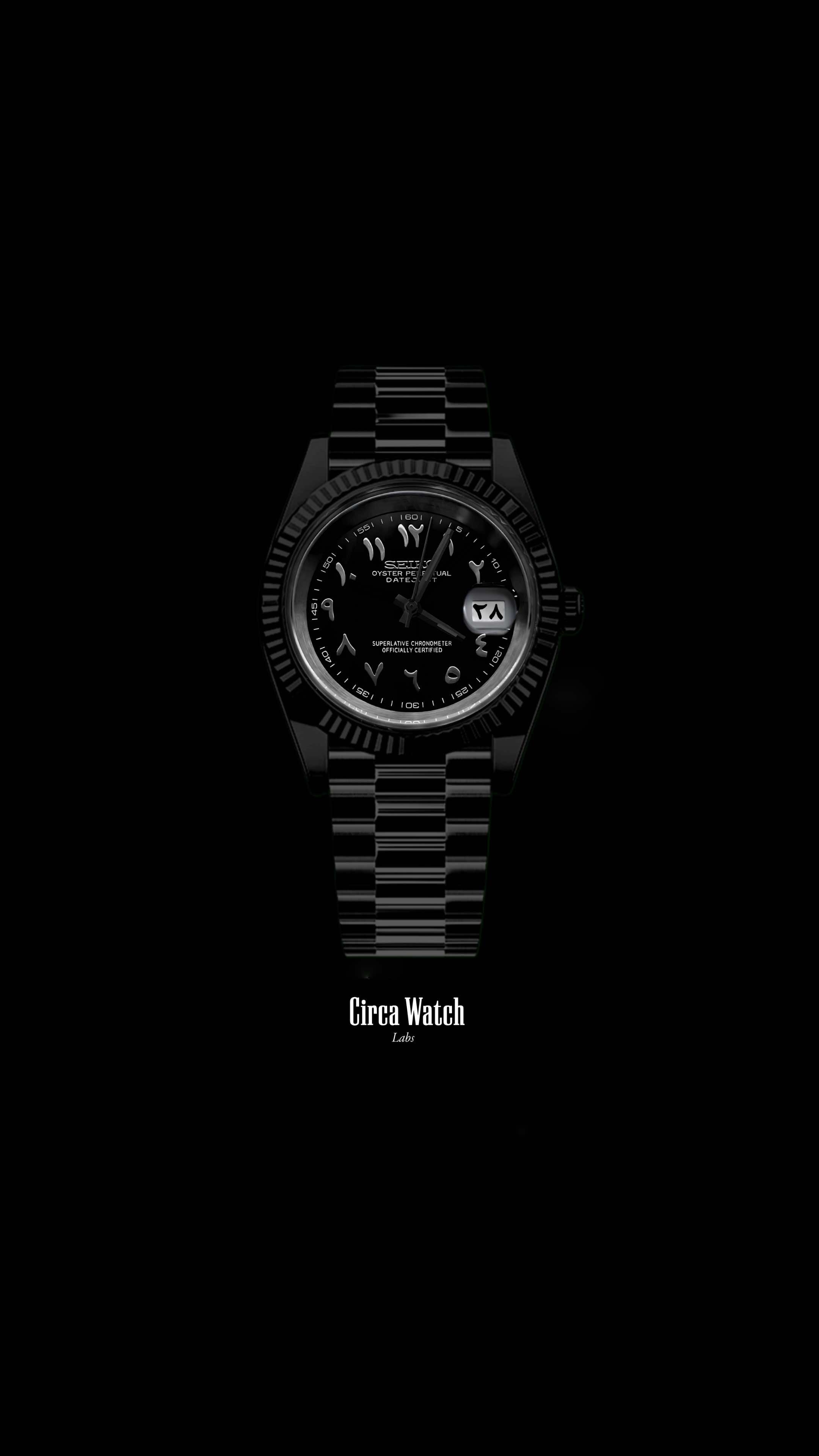 Seikojust mod watch 'Triple Black' arabic