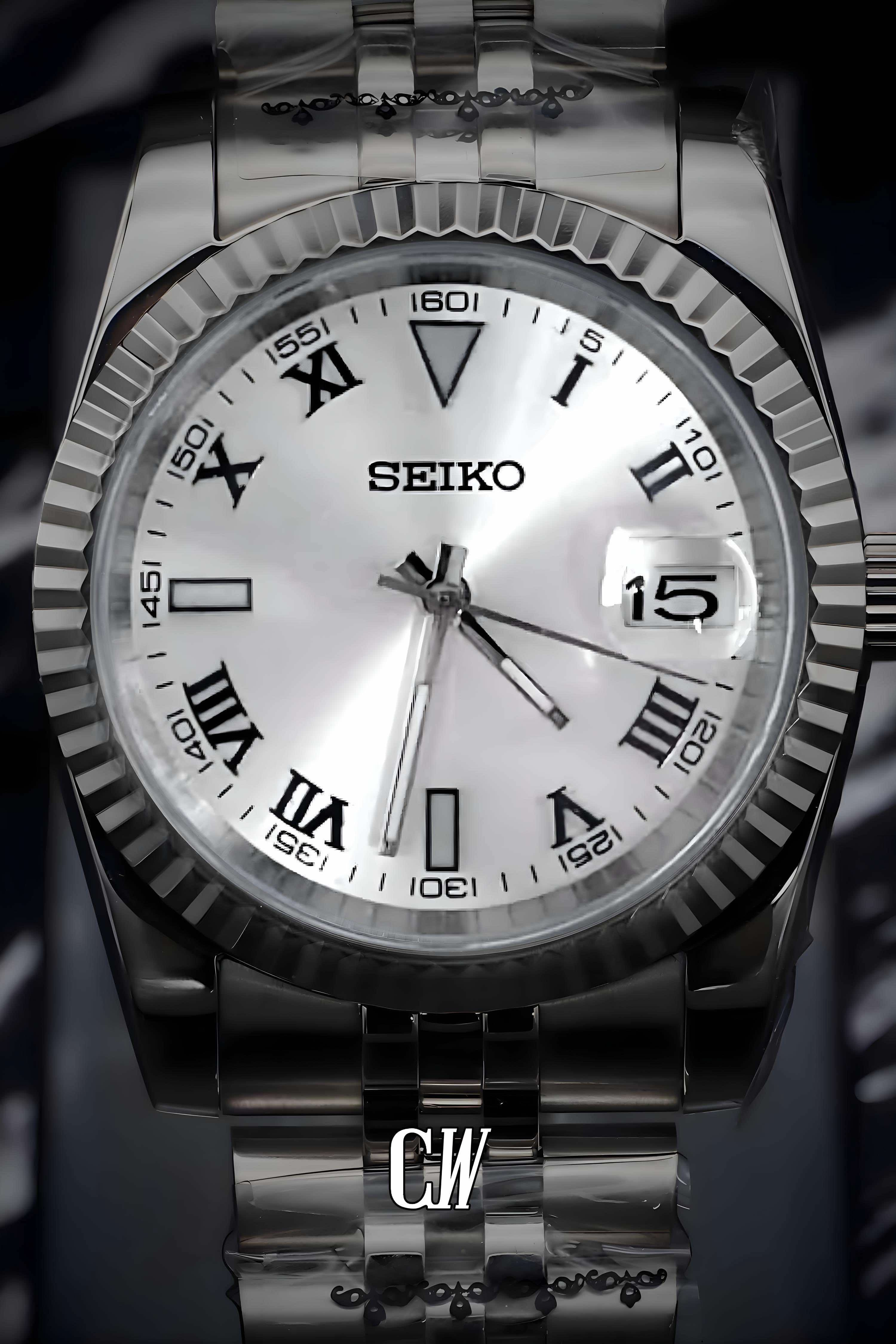 Seikojust mod Wimbledon watch white - Circa Watch Labs