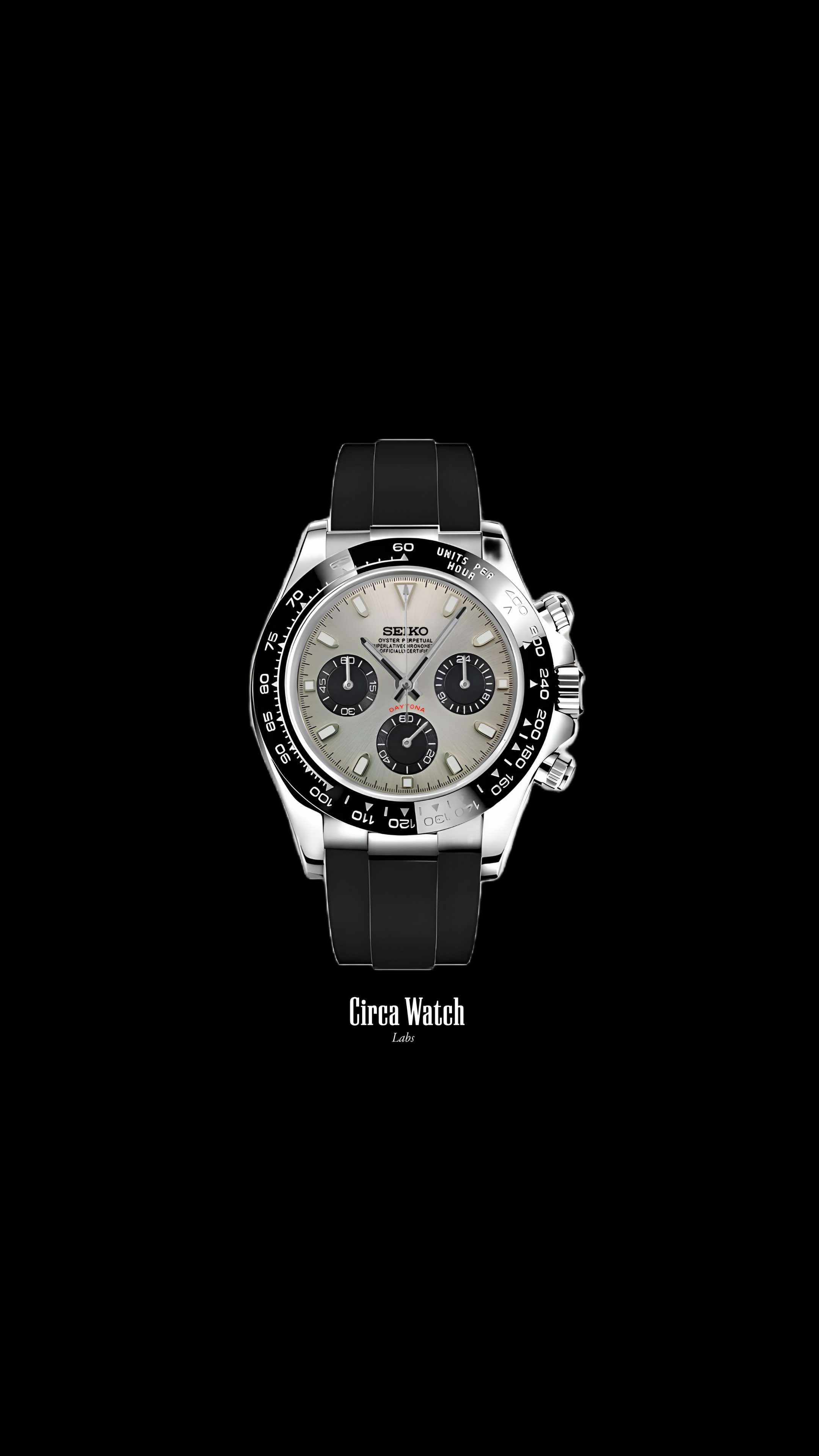 Seitona mod silver style watch