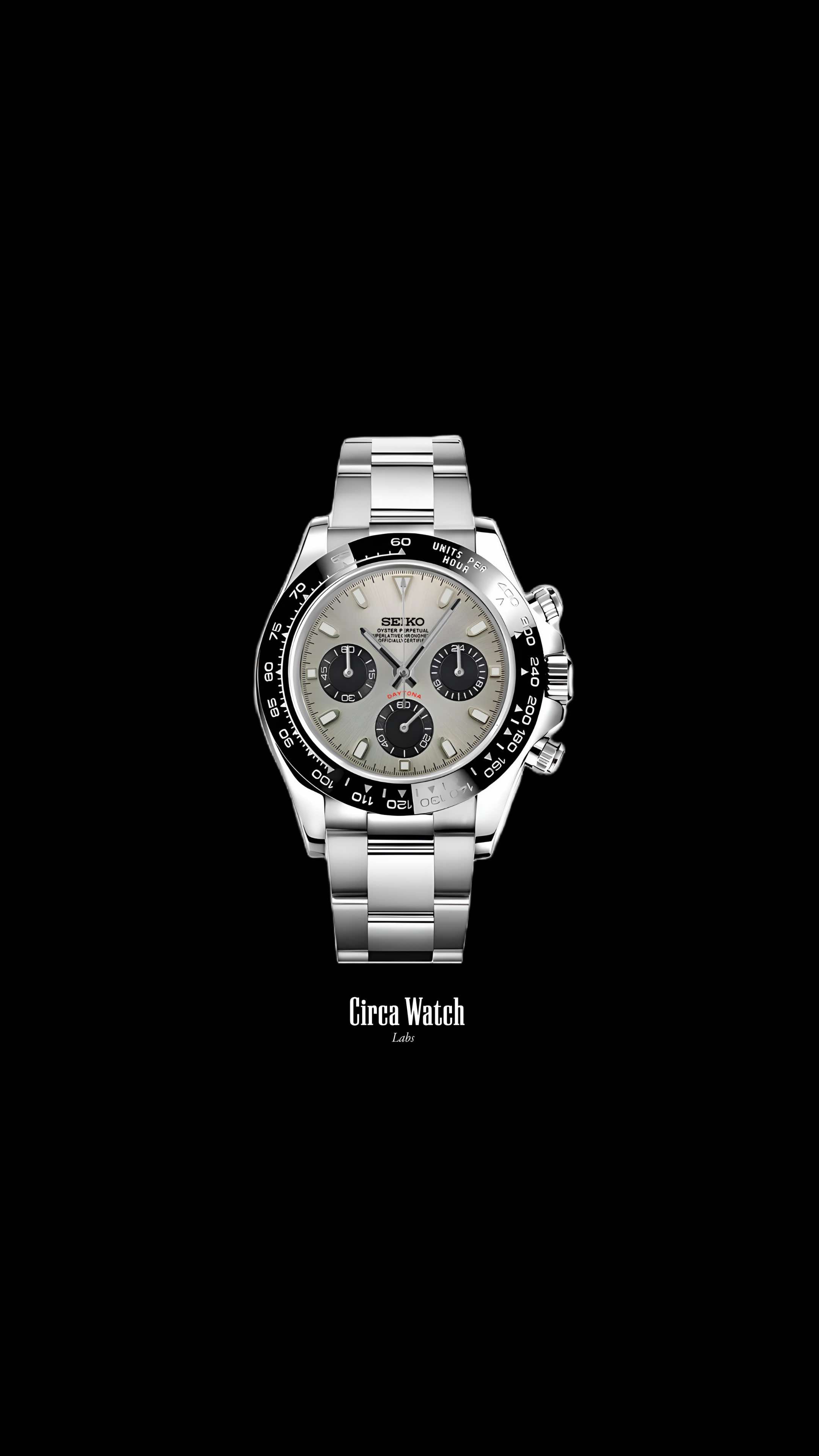 Seitona mod silver style watch