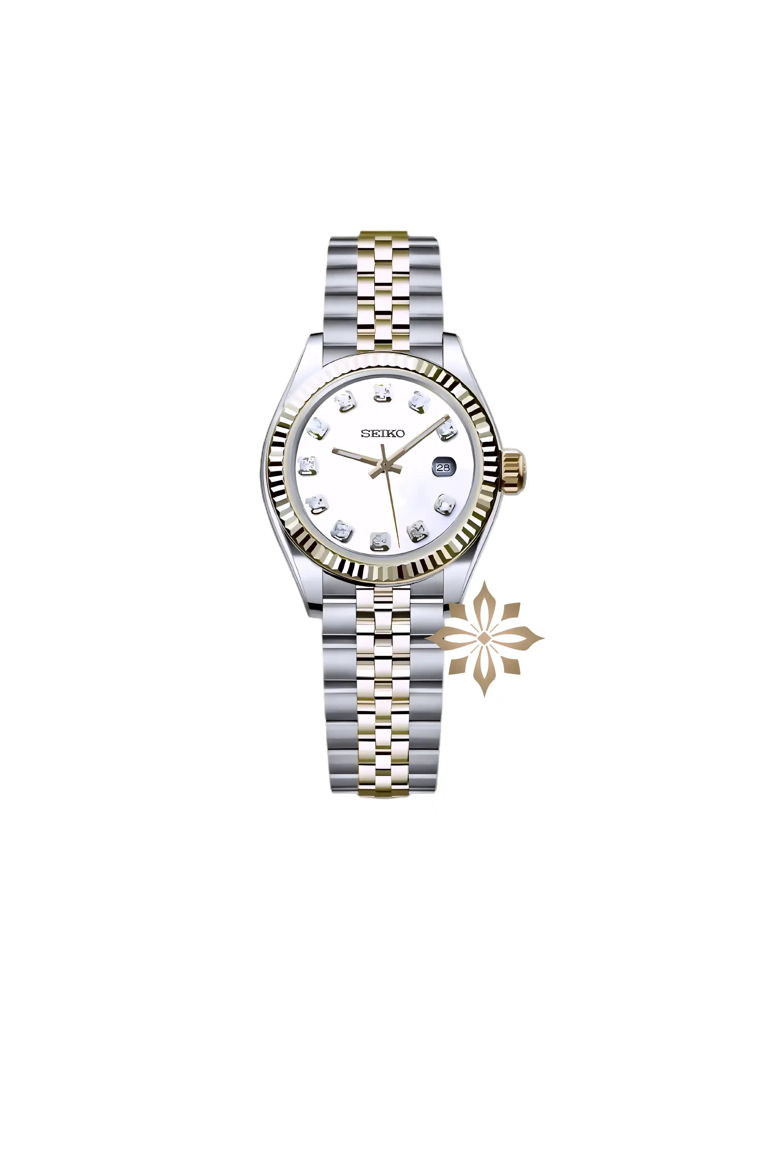 Ladies Seikojust mod watch 26mm two tone gold - Circa Watch Labs