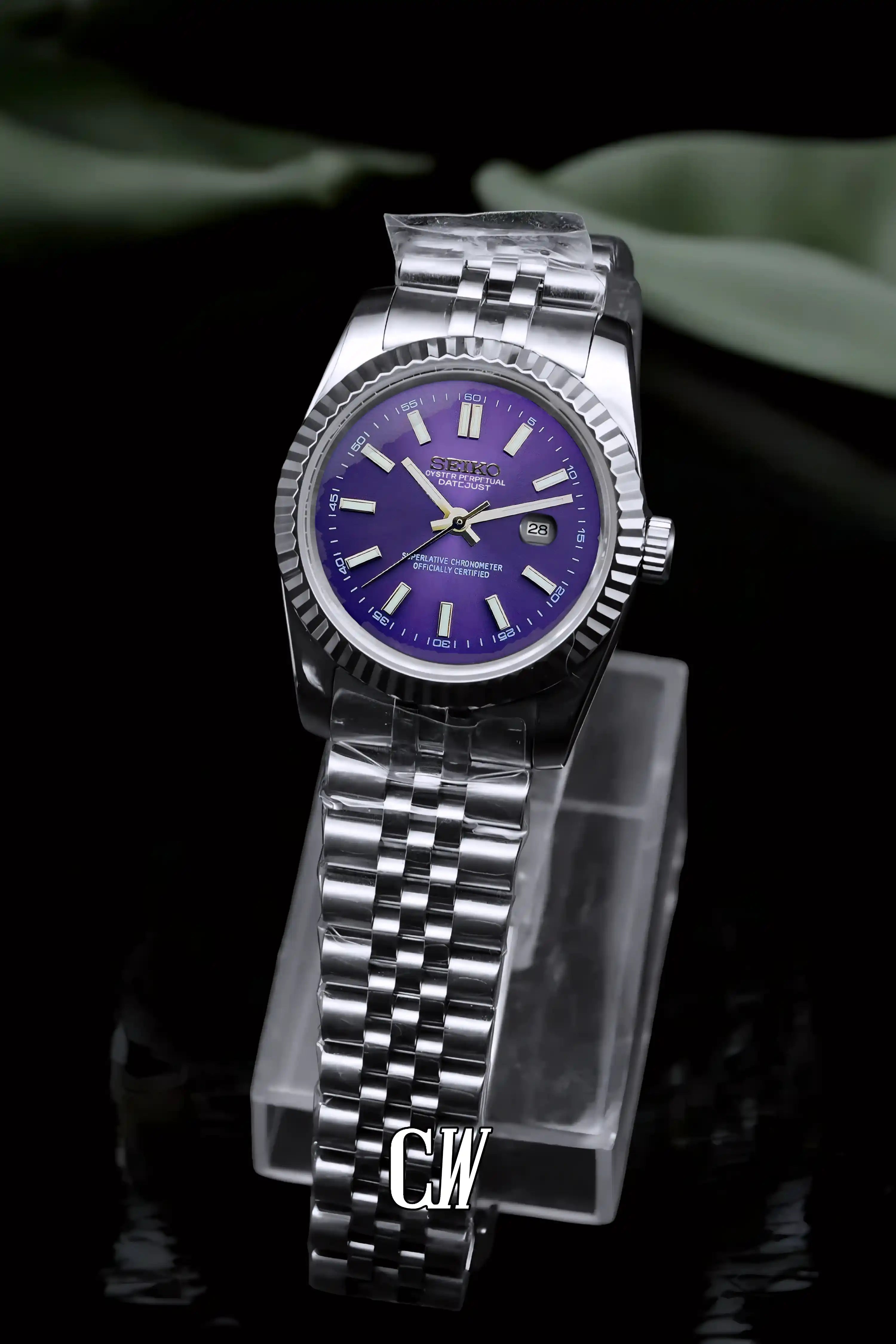 Ladies Seikojust mod watch 31mm blue - Circa Watch Labs
