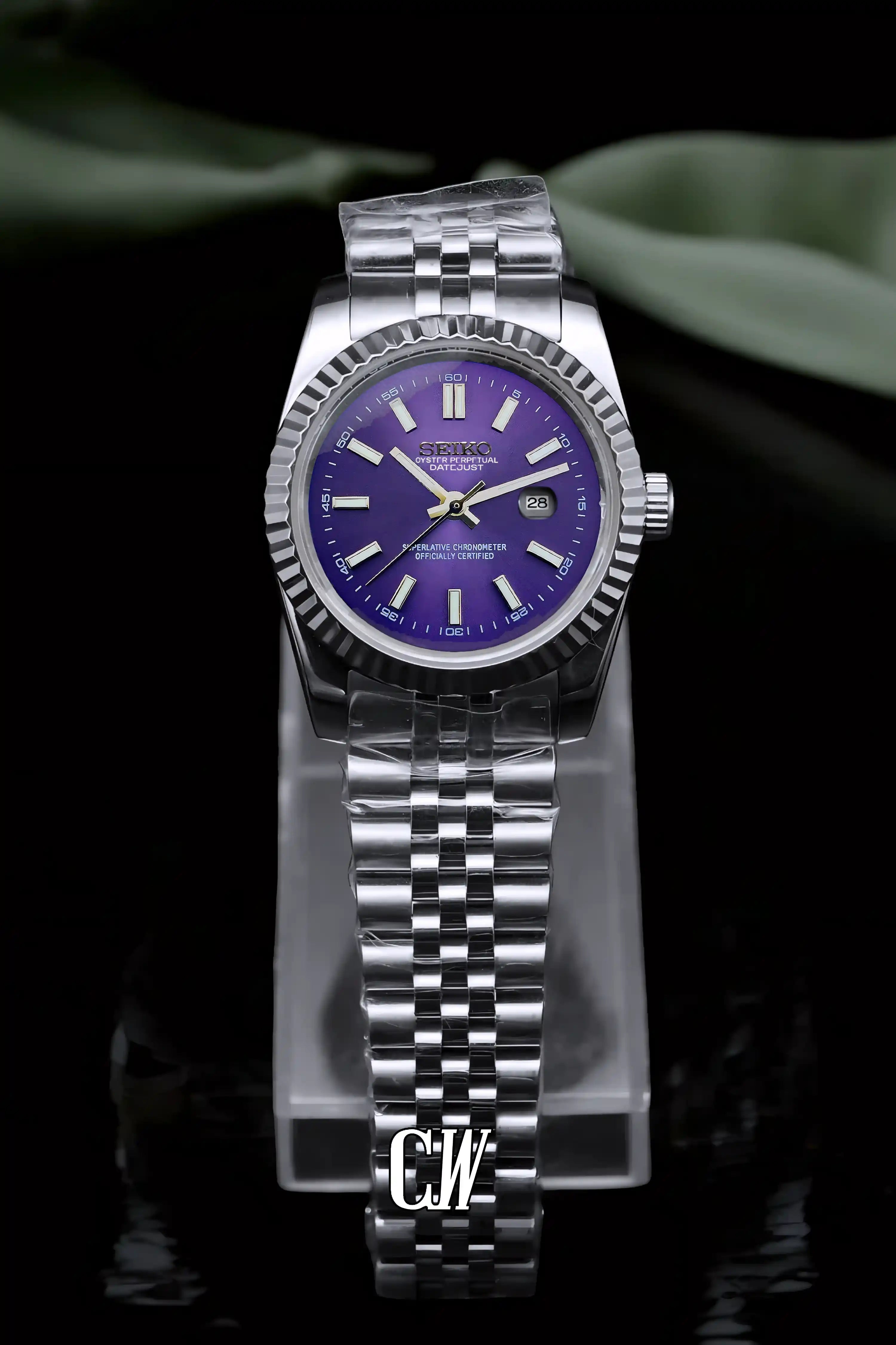 Ladies Seikojust mod watch 31mm blue - Circa Watch Labs