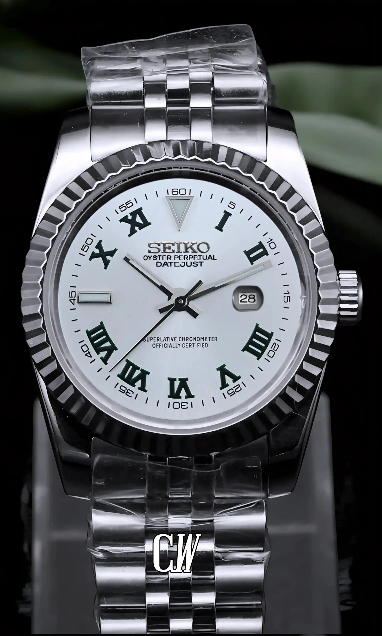 seiko mod Ladies Seikojust mod watch 31mm wimbledon white