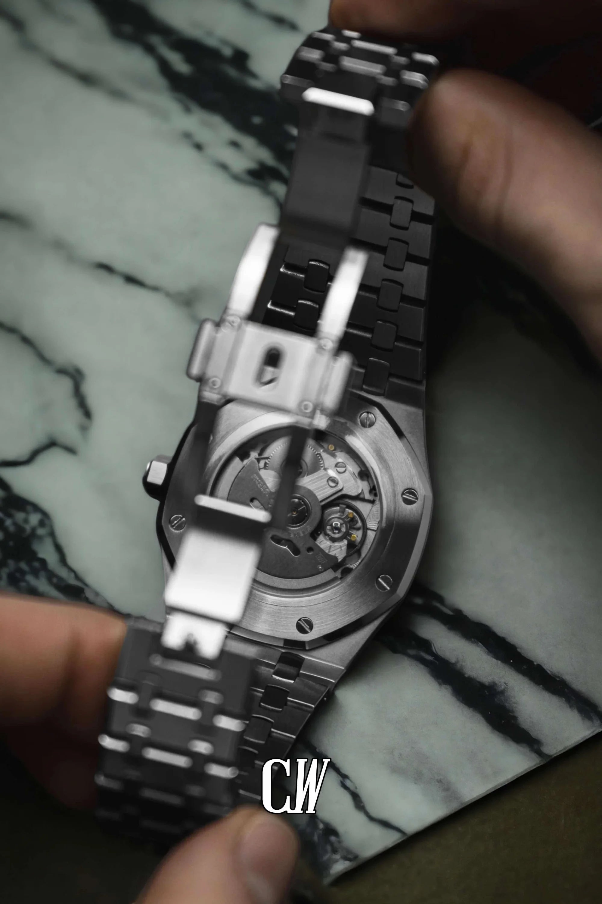 Mod Royal Seikoak automatic watch 'black' arabic - Circa Watch Labs