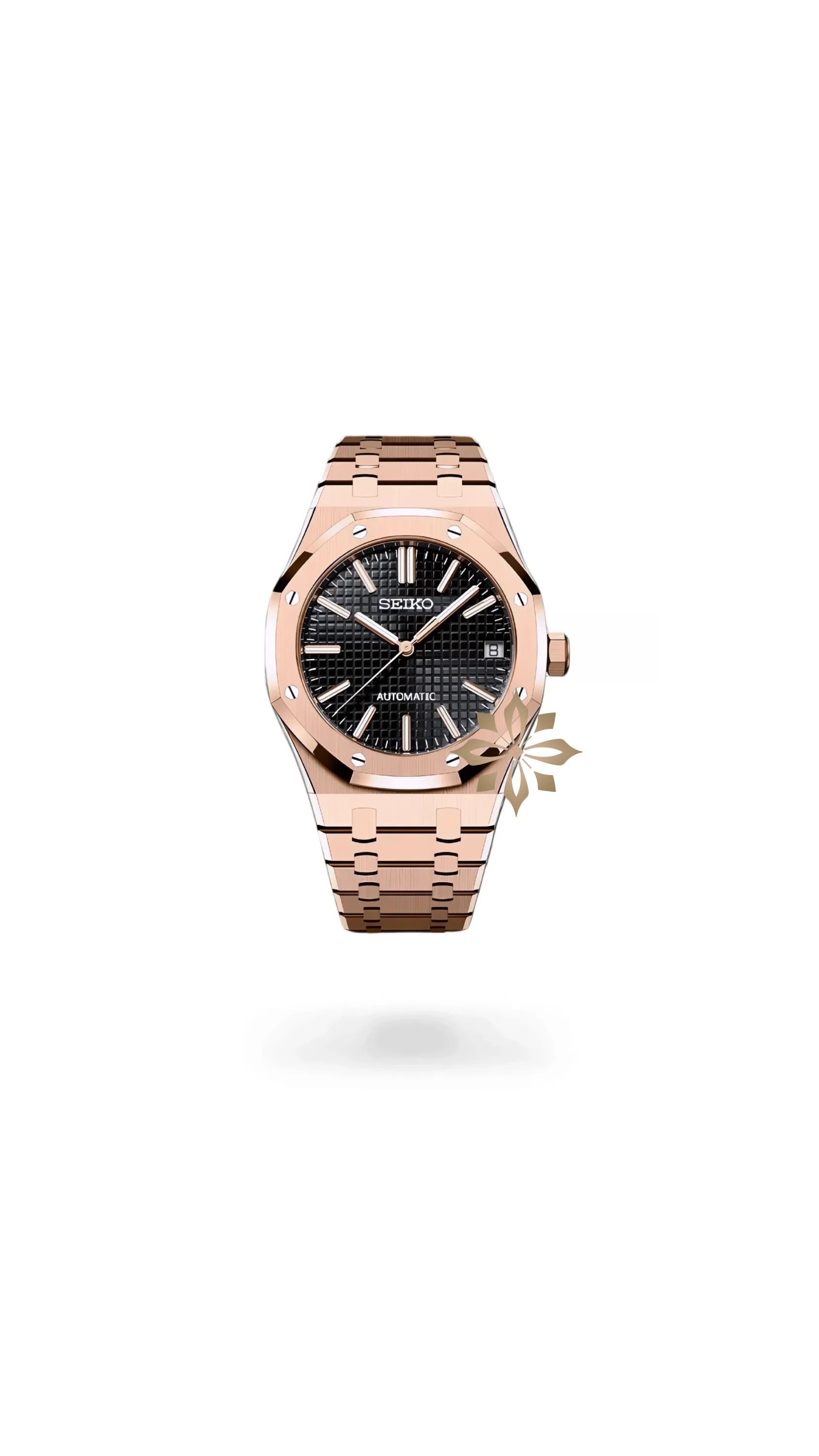 Mod Royal Seikoak watch 'Rose gold' - Circa Watch Labs seiko mod