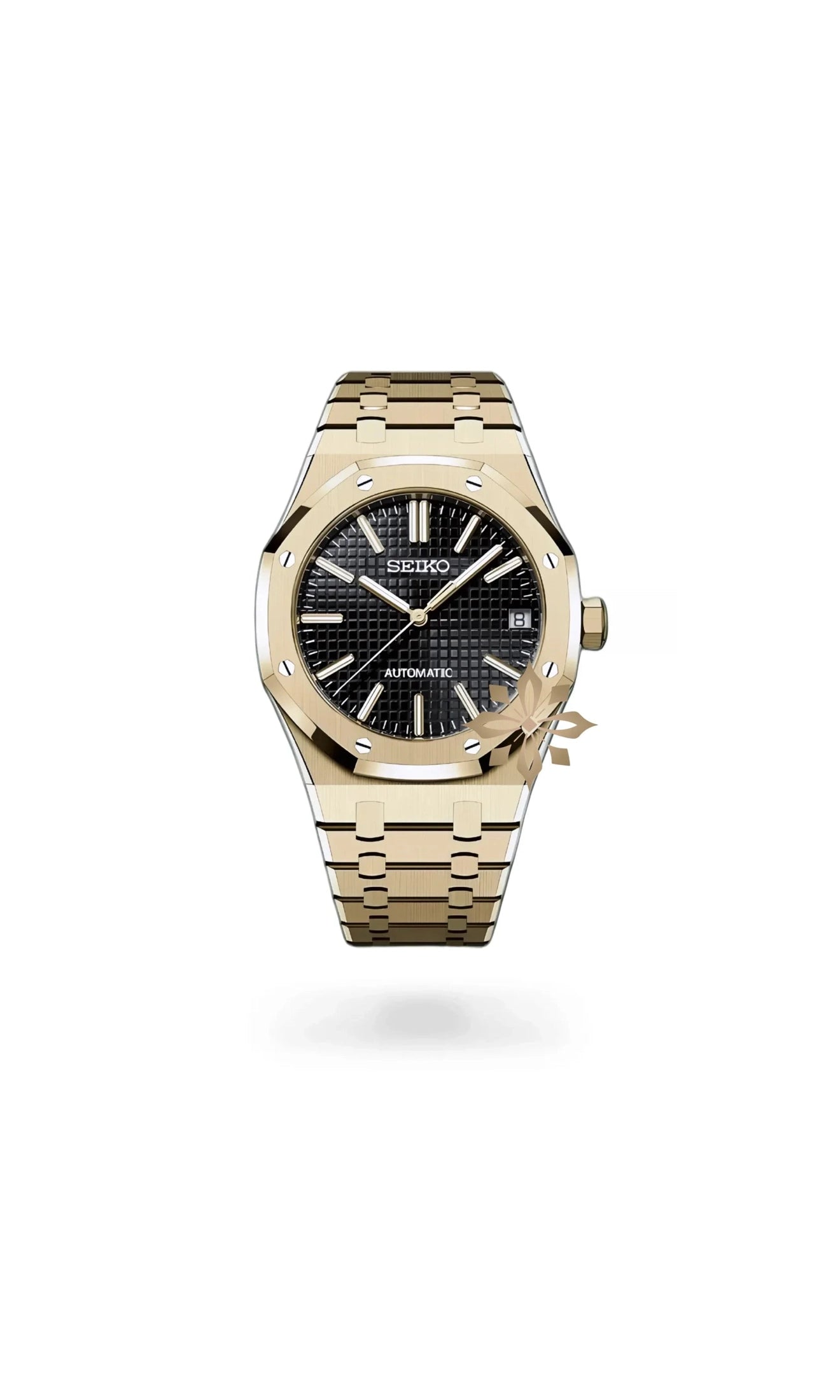 Mod Royal Seikoak watch 'Yellow Gold' - Circa Watch Labs