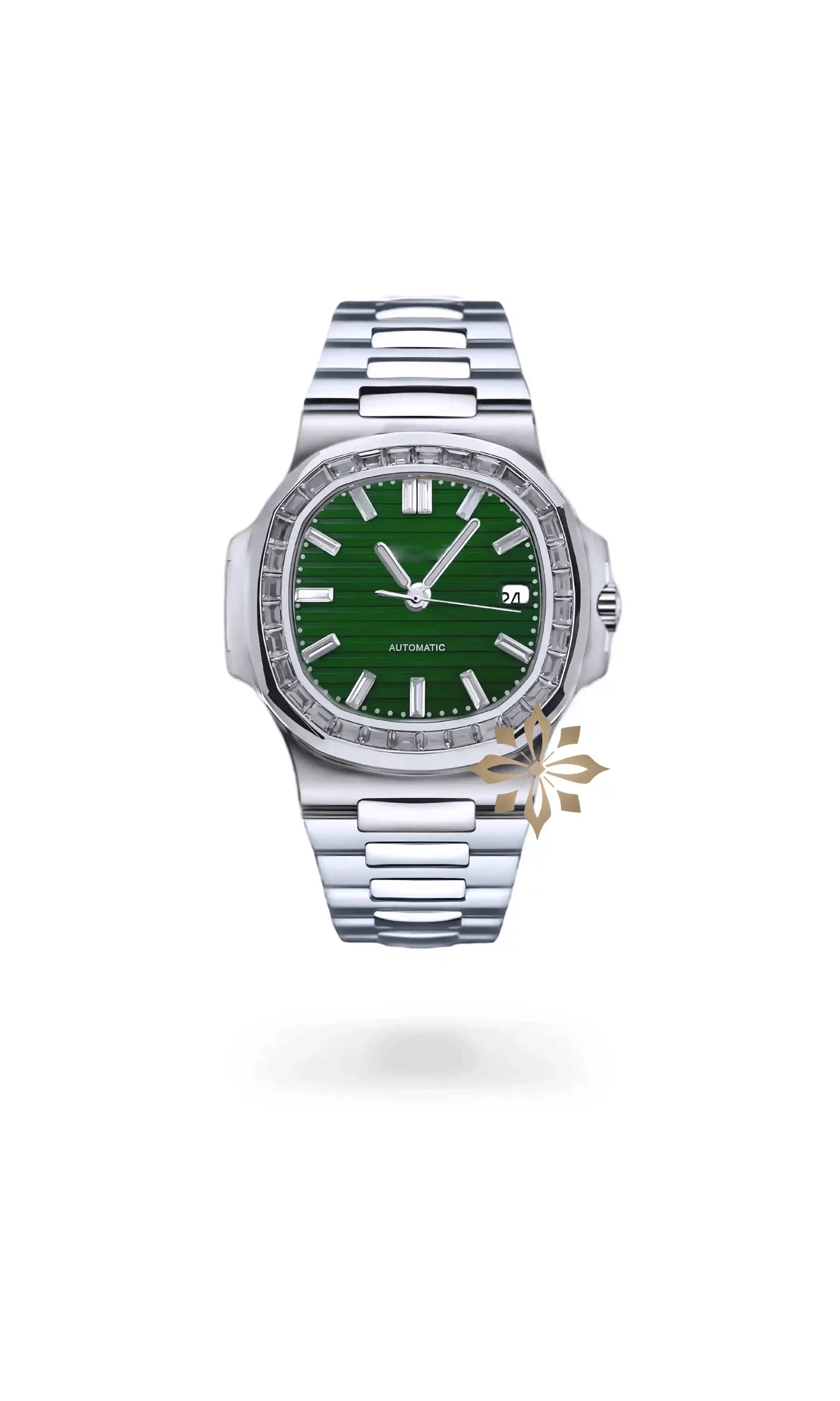 Nautiko mod watch baguette green - Circa Watch Labs seiko mod