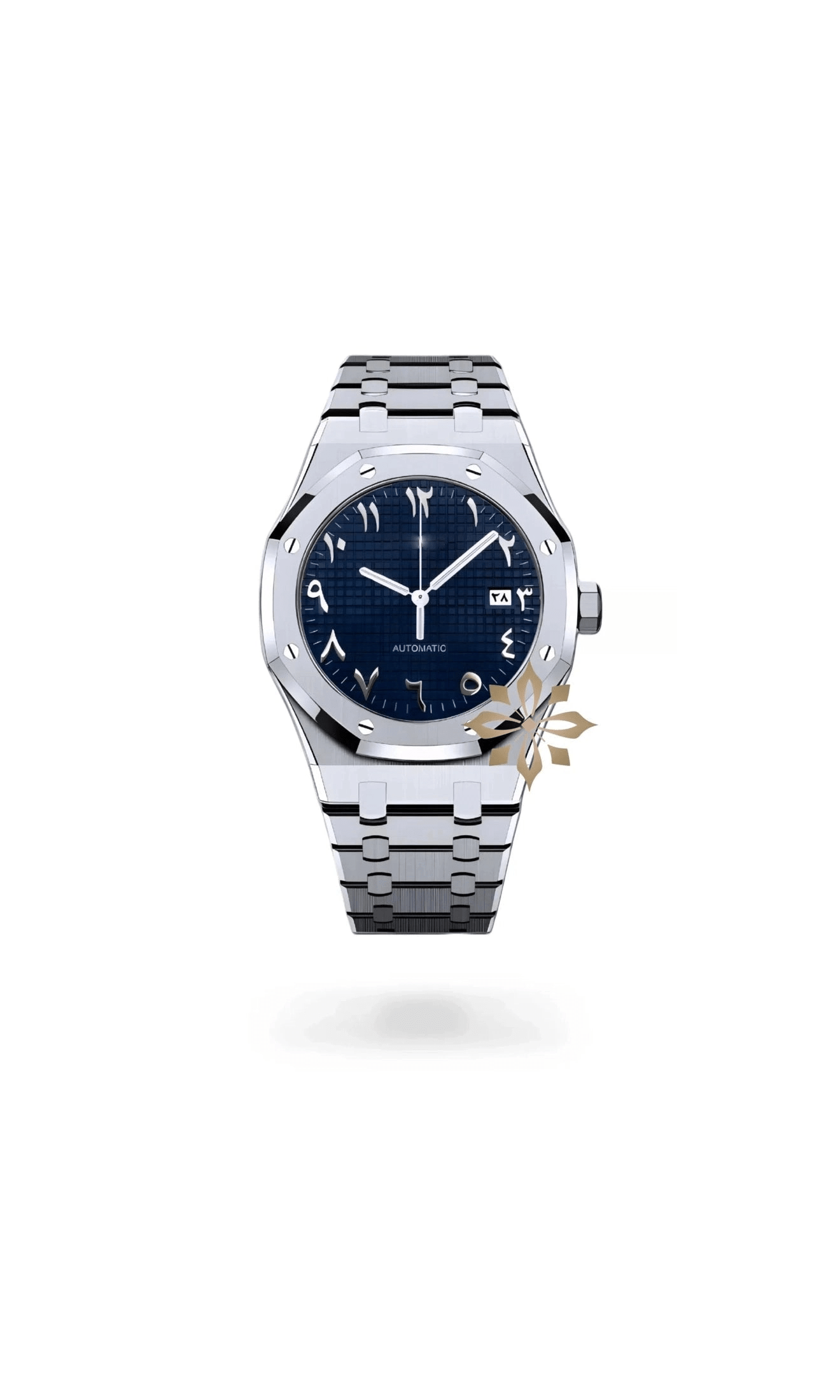 Oak mod automatic watch 'navy blue' arabic - Circa Watch Labs seiko mod