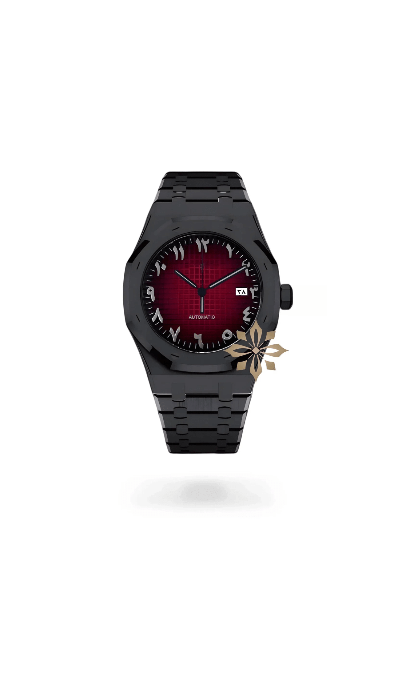 Oak mod automatic watch 'red black' arabic - Circa Watch Labs seiko mod
