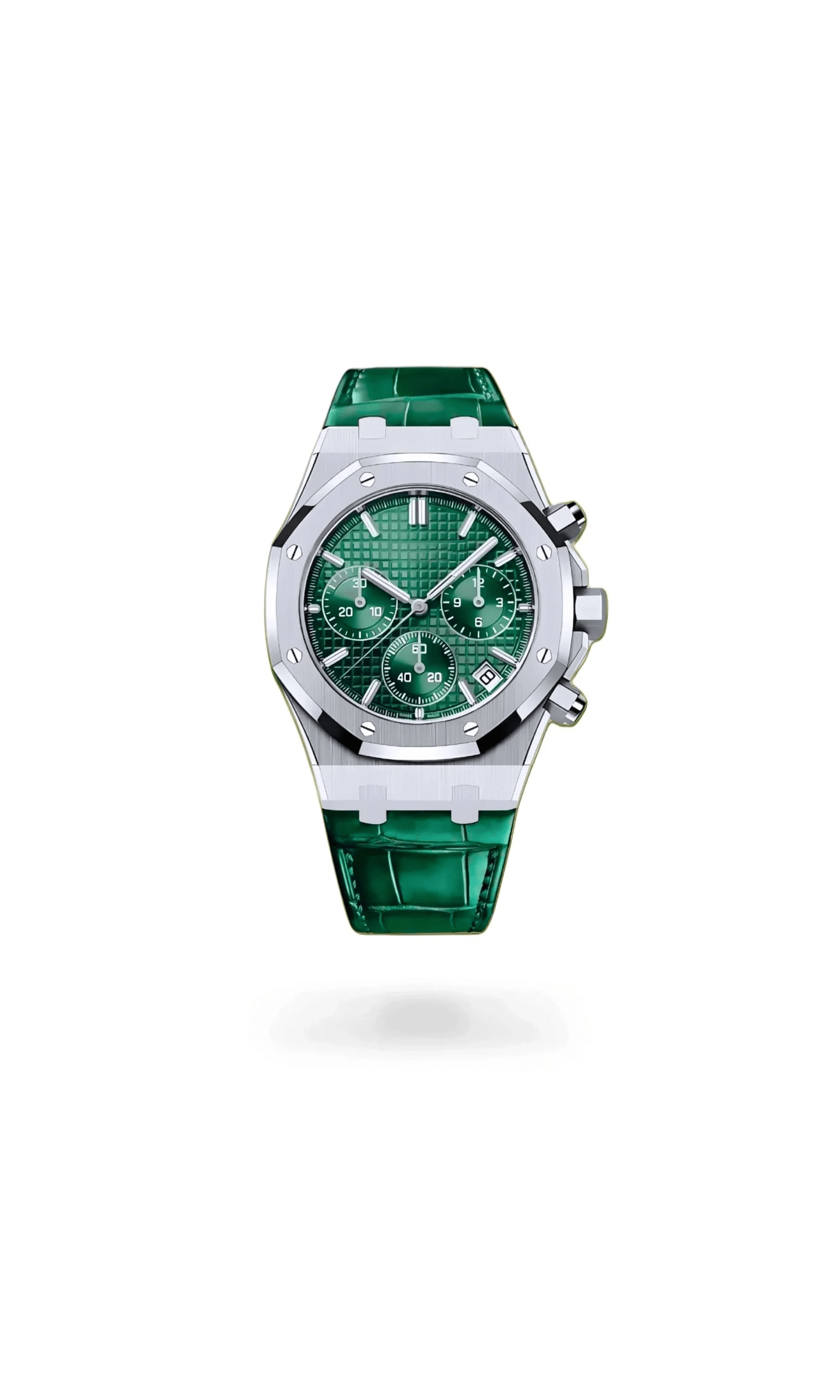 Oak mod chronograph green watch - Circa Watch Labs seiko mod
