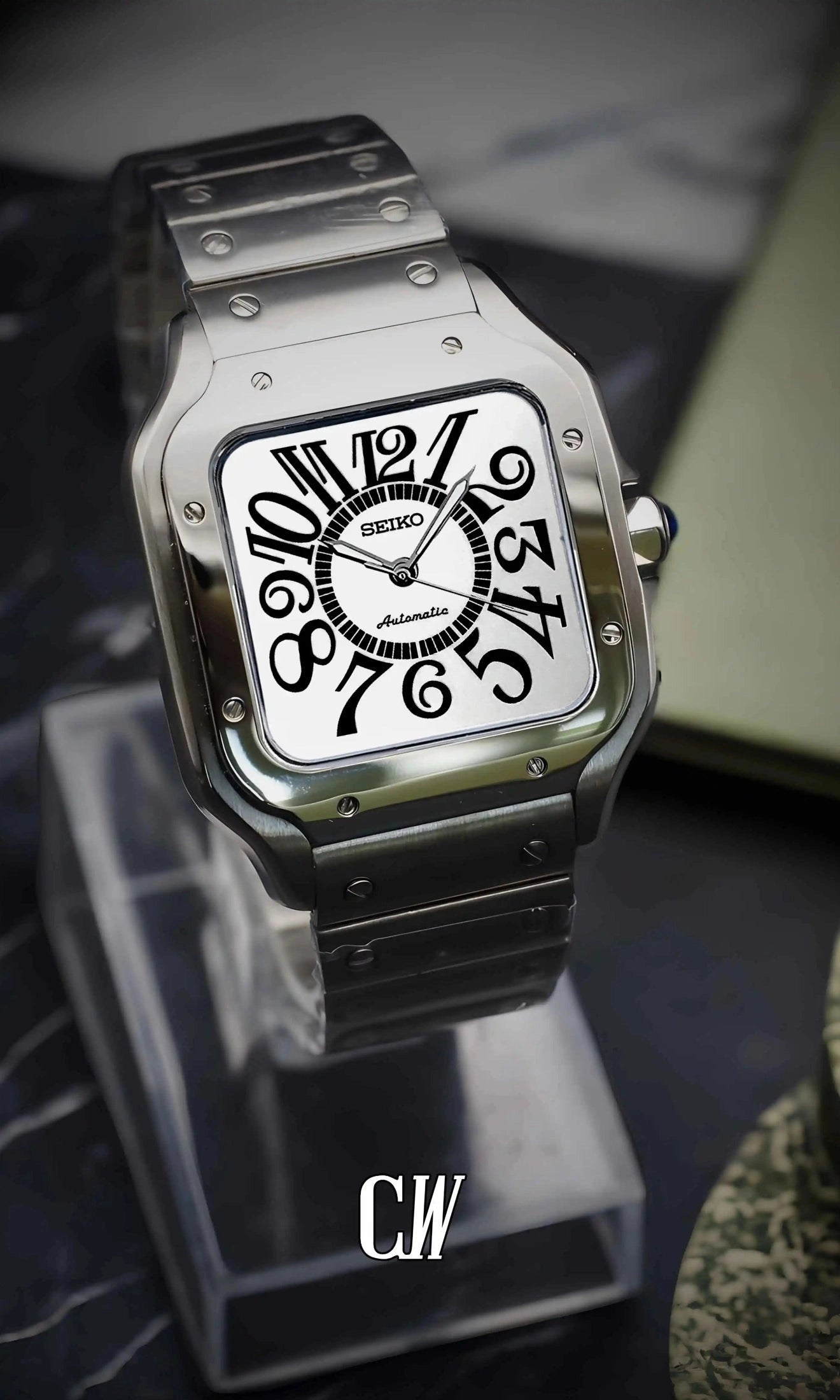 Santeiko Mod Santos spiral style watch - Circa Watch Labs