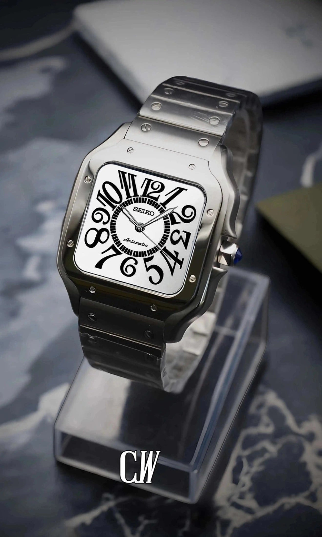 Santeiko Mod Santos spiral style watch - Circa Watch Labs