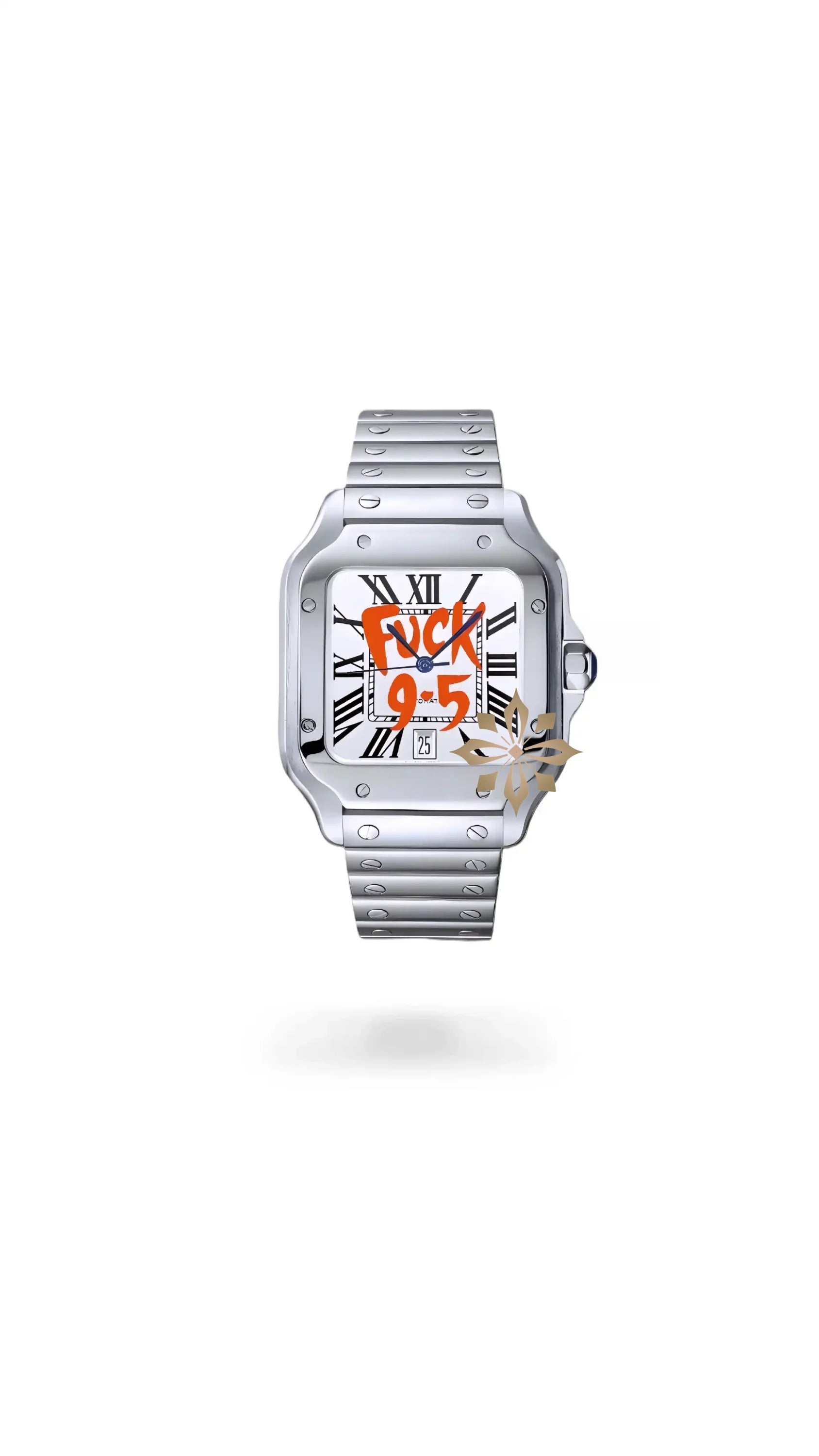 Santeiko Mod Santos style watch 'f*ck 9 - 5' limited edition - Circa Watch Labs