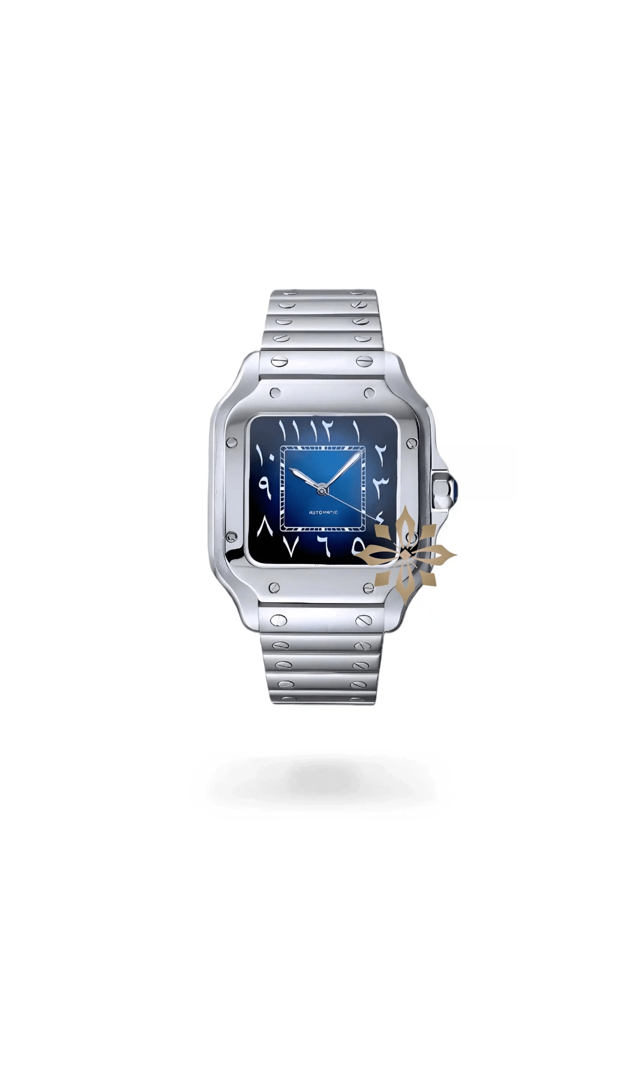 Santo Mod Santos style watch blue arabic - Circa Watch Labs seiko mod