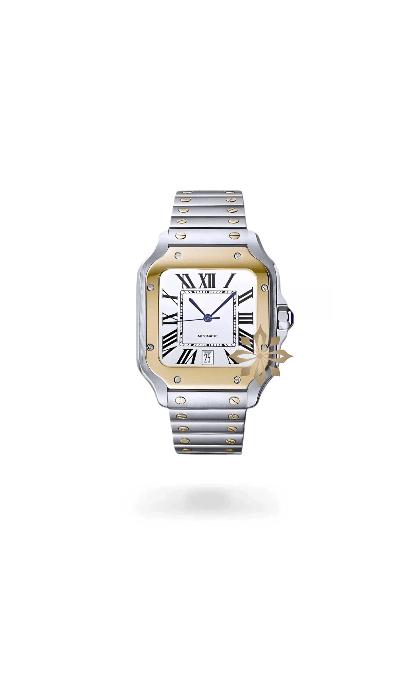 Santo Mod Santos style watch two tone gold - Circa Watch Labs seiko mod