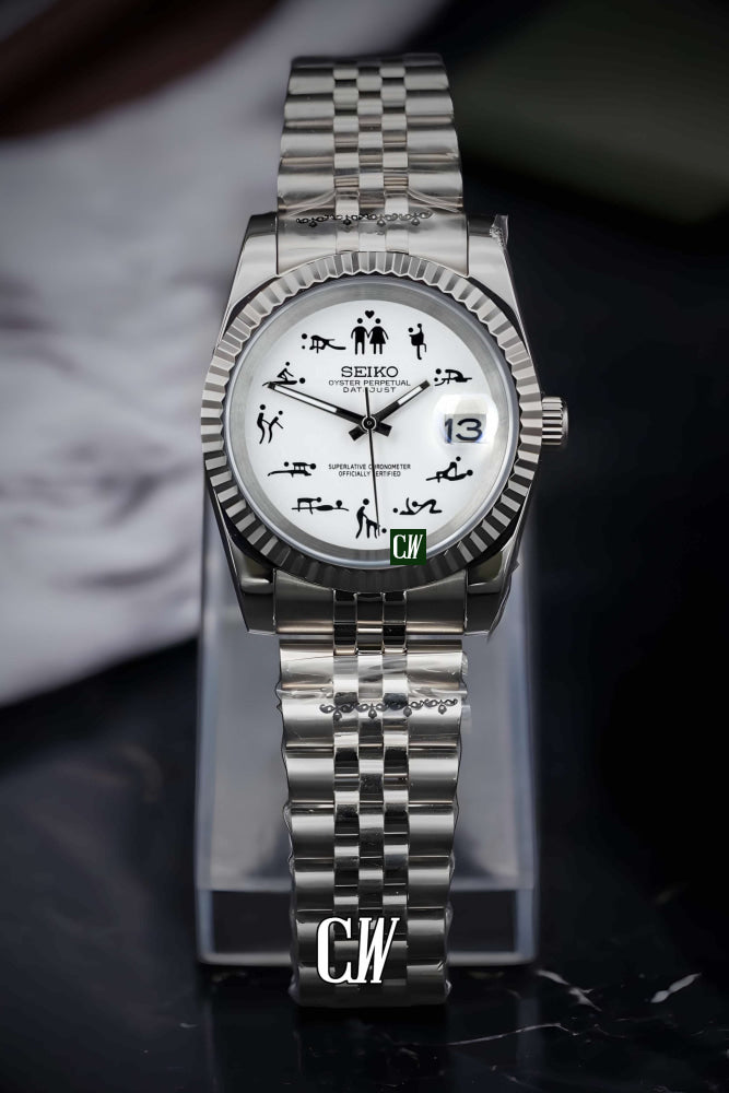 Seiko Mod Datejust Love Poses Unique Watch