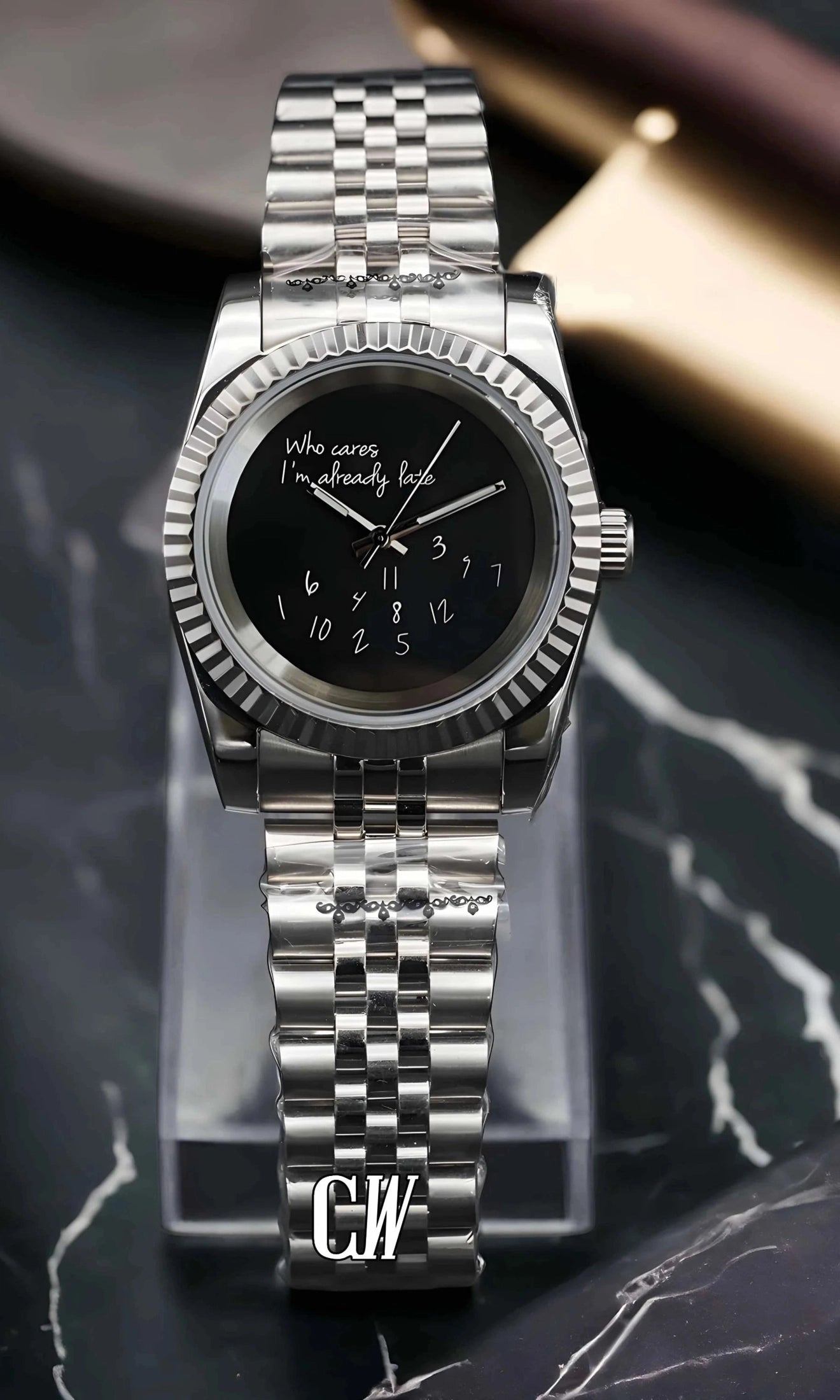 Seiko mod datejust 'who cares I'm already late' watch - Circa Watch Labs seiko mod