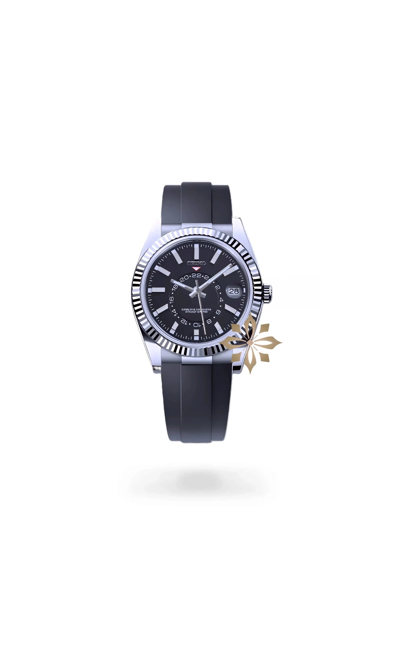 Seikojust mod skydweller watch black - Circa Watch Labs