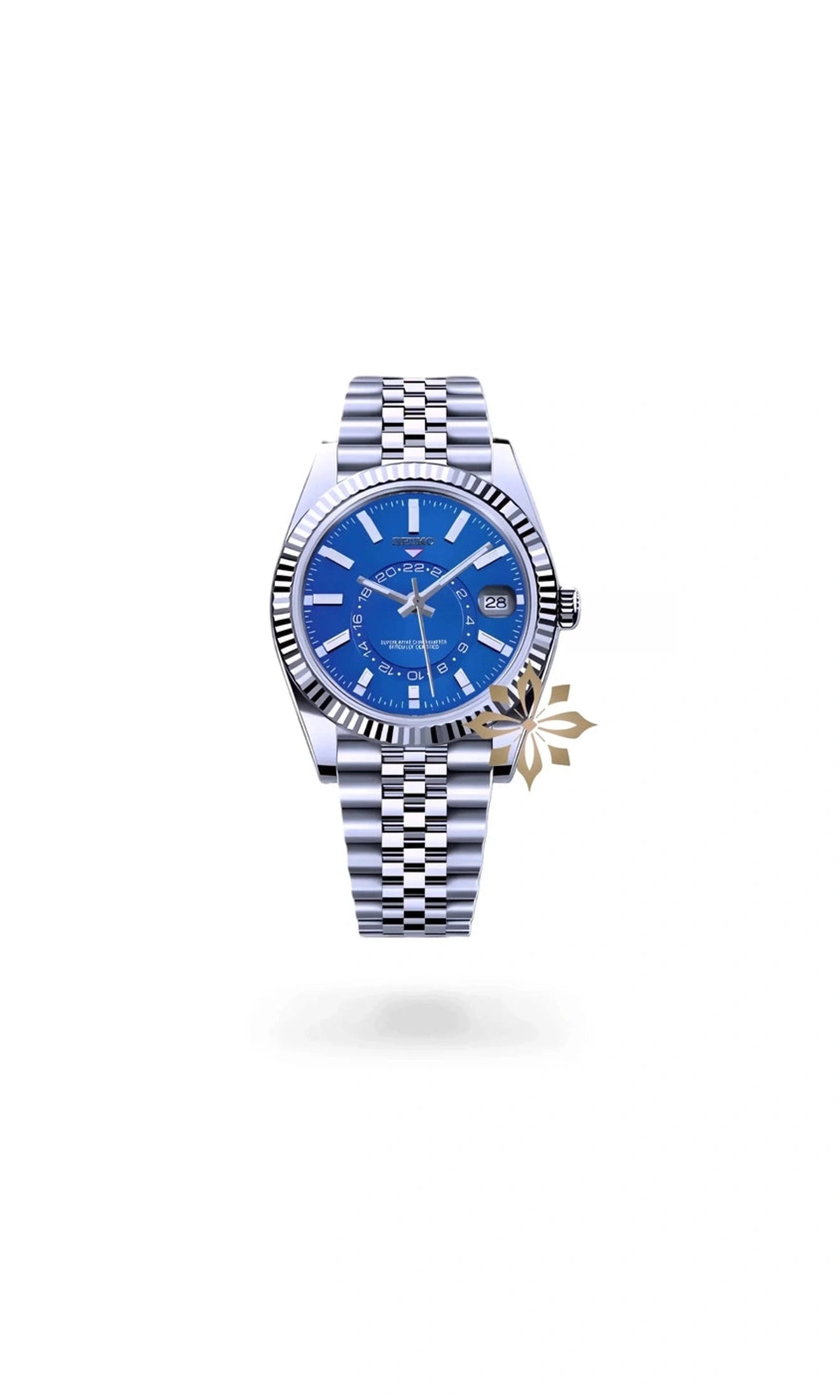 Seikojust mod skydweller watch blue - Circa Watch Labs