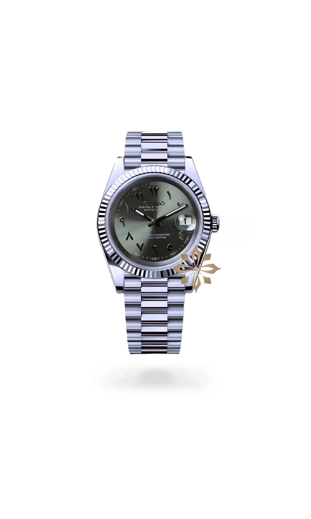 Seikojust mod watch 'arabic olive green' - Circa Watch Labs seiko mod