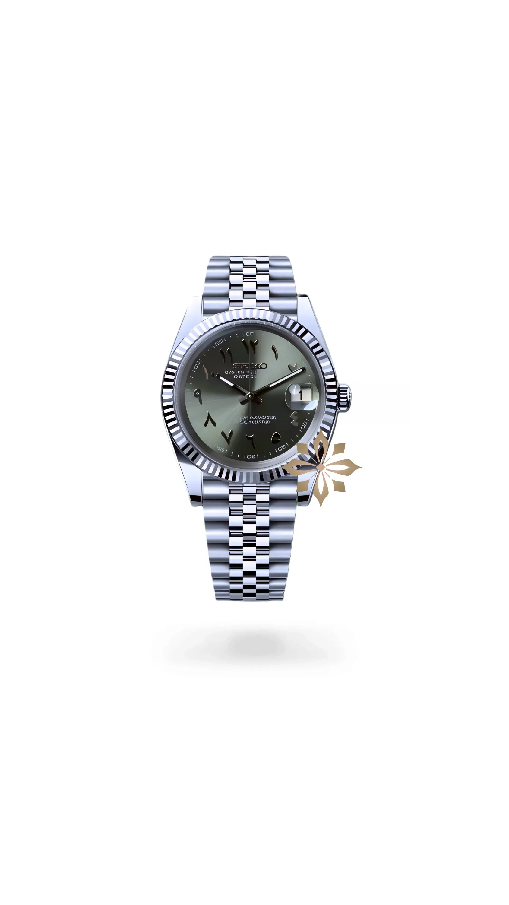 Seikojust mod watch 'arabic olive green' - Circa Watch Labs