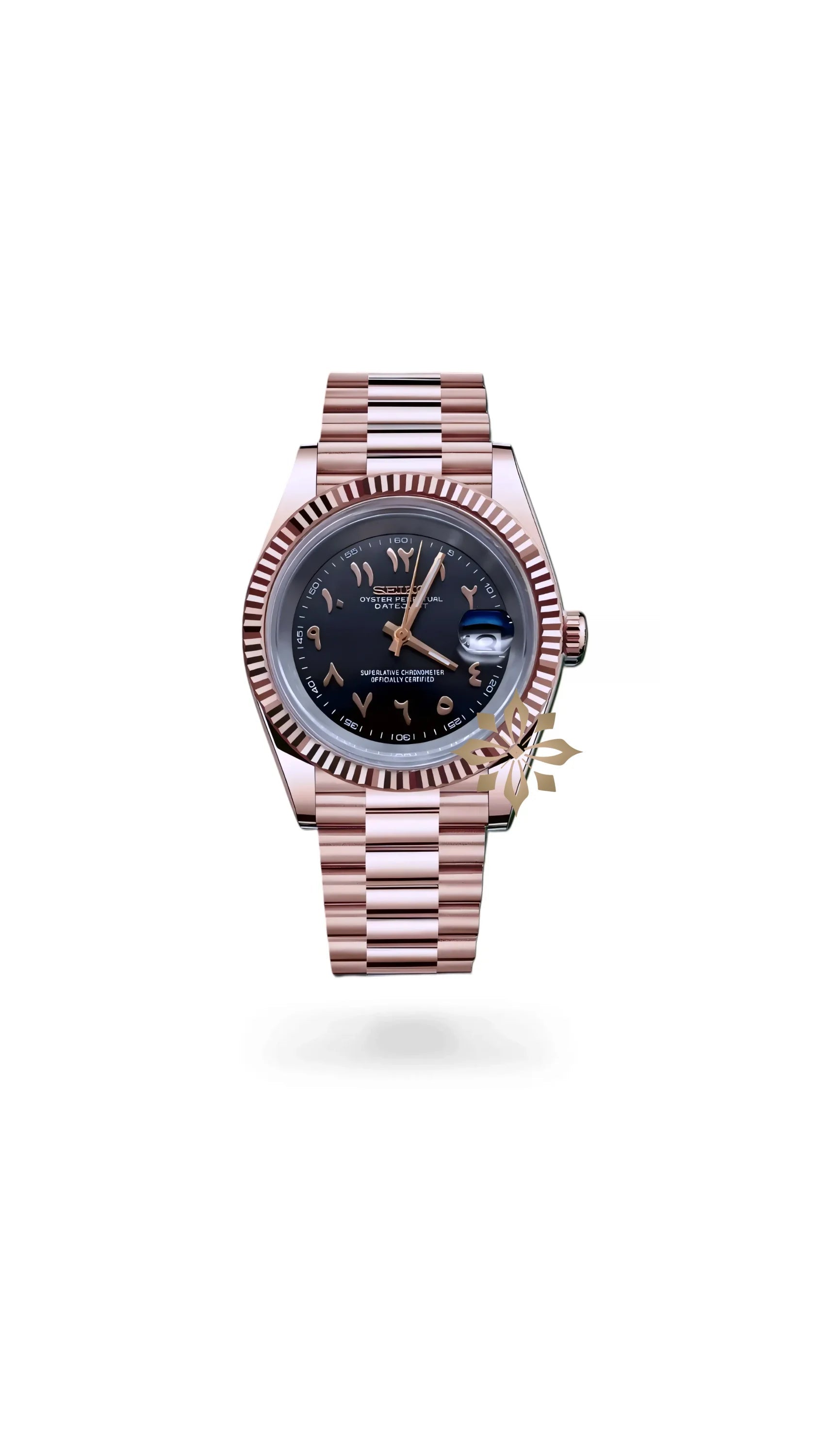 Seikojust mod watch 'Black rose gold' arabic - Circa Watch Labs
