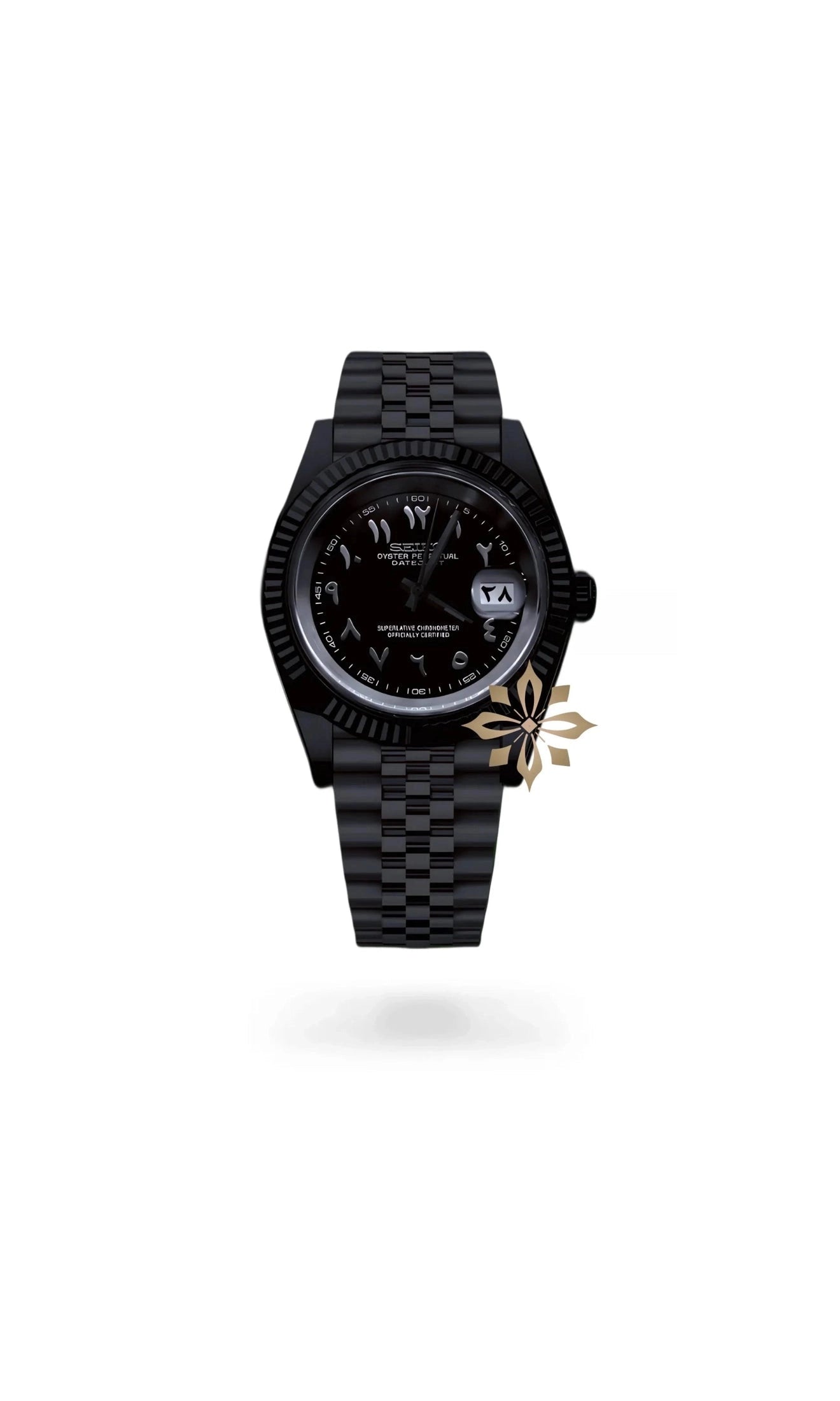 Seikojust mod watch 'Triple Black' arabic - Circa Watch Labs