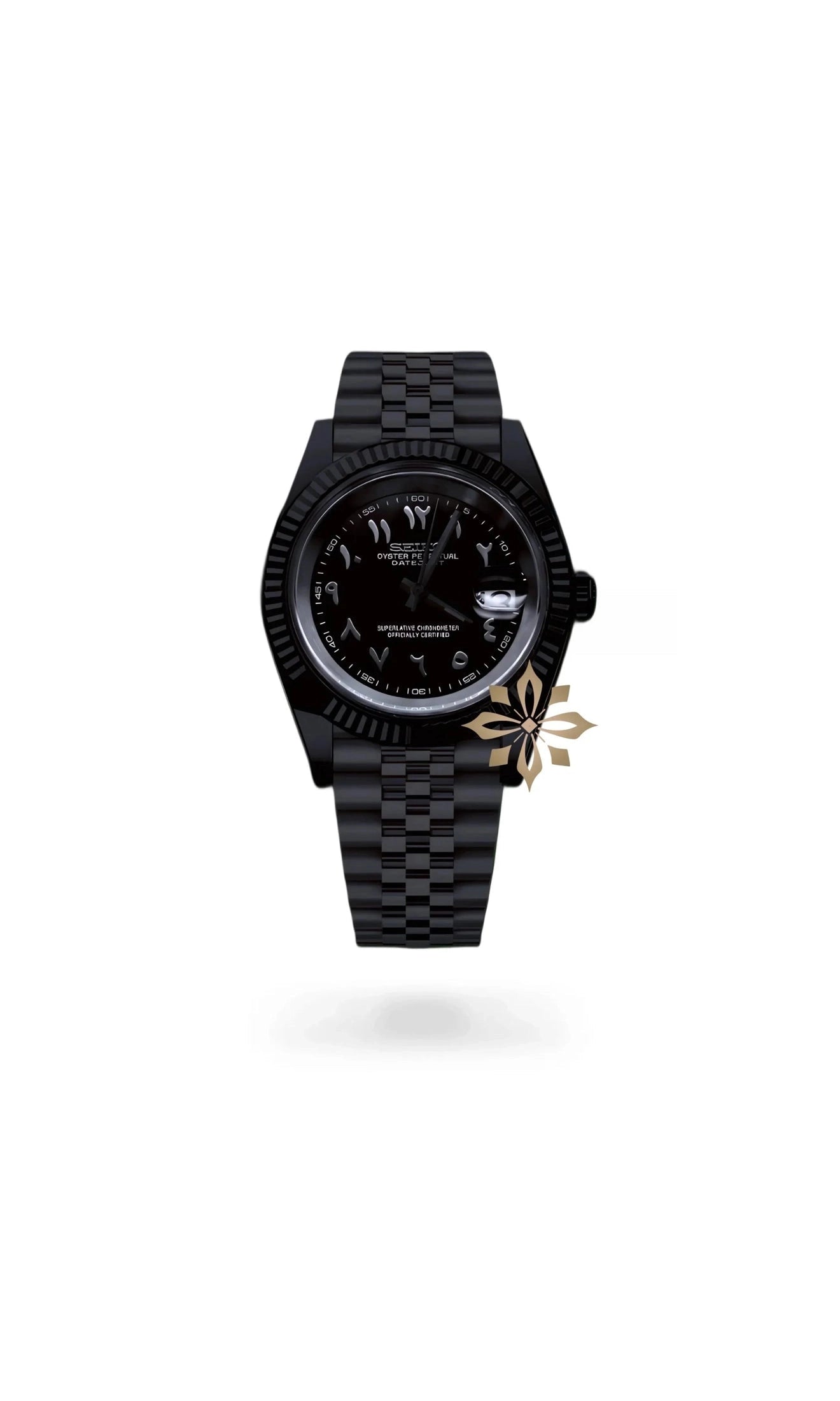 Seikojust mod watch 'Triple Black' arabic - Circa Watch Labs