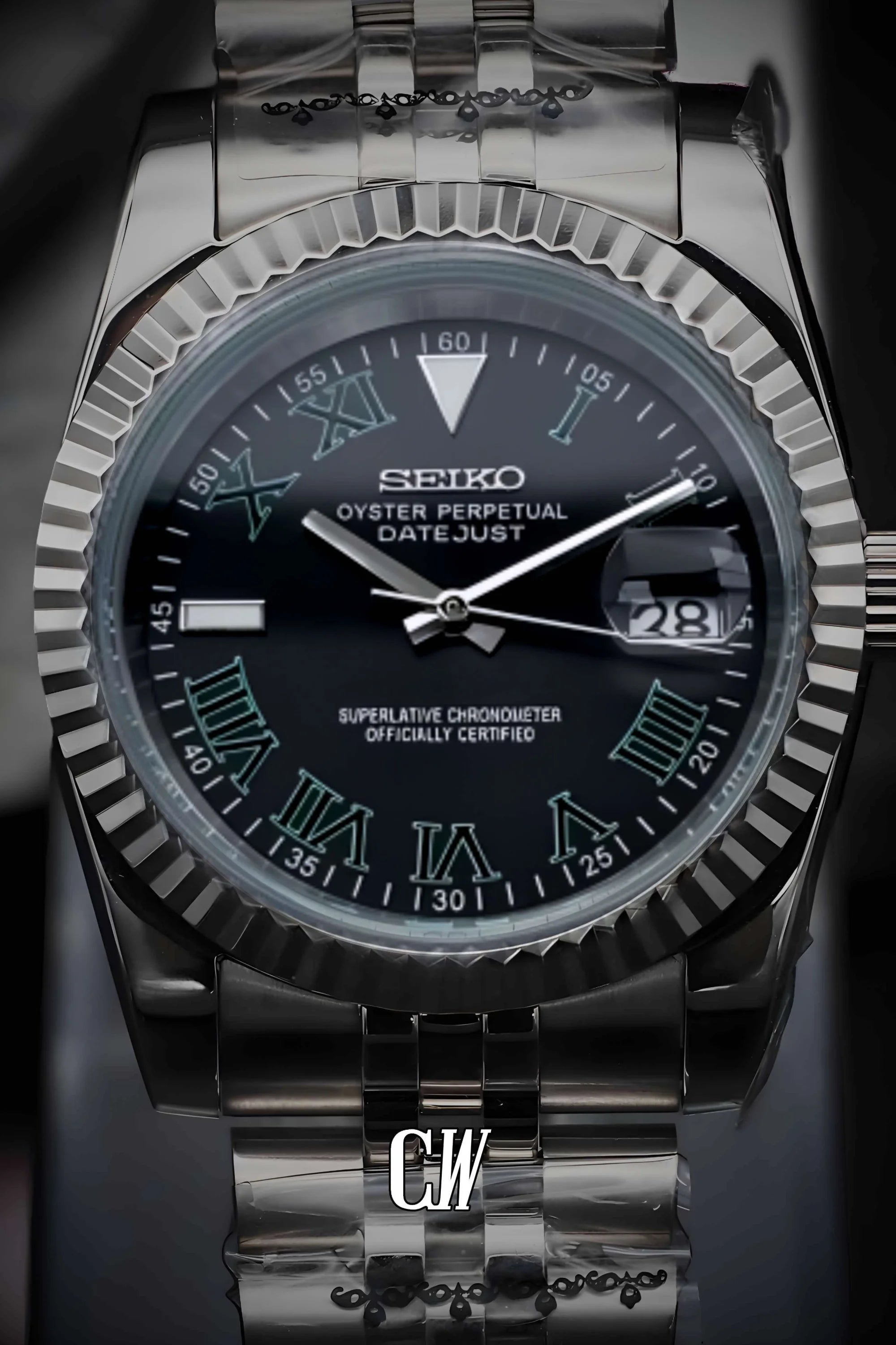 Seikojust mod Wimbledon watch black - Circa Watch Labs
