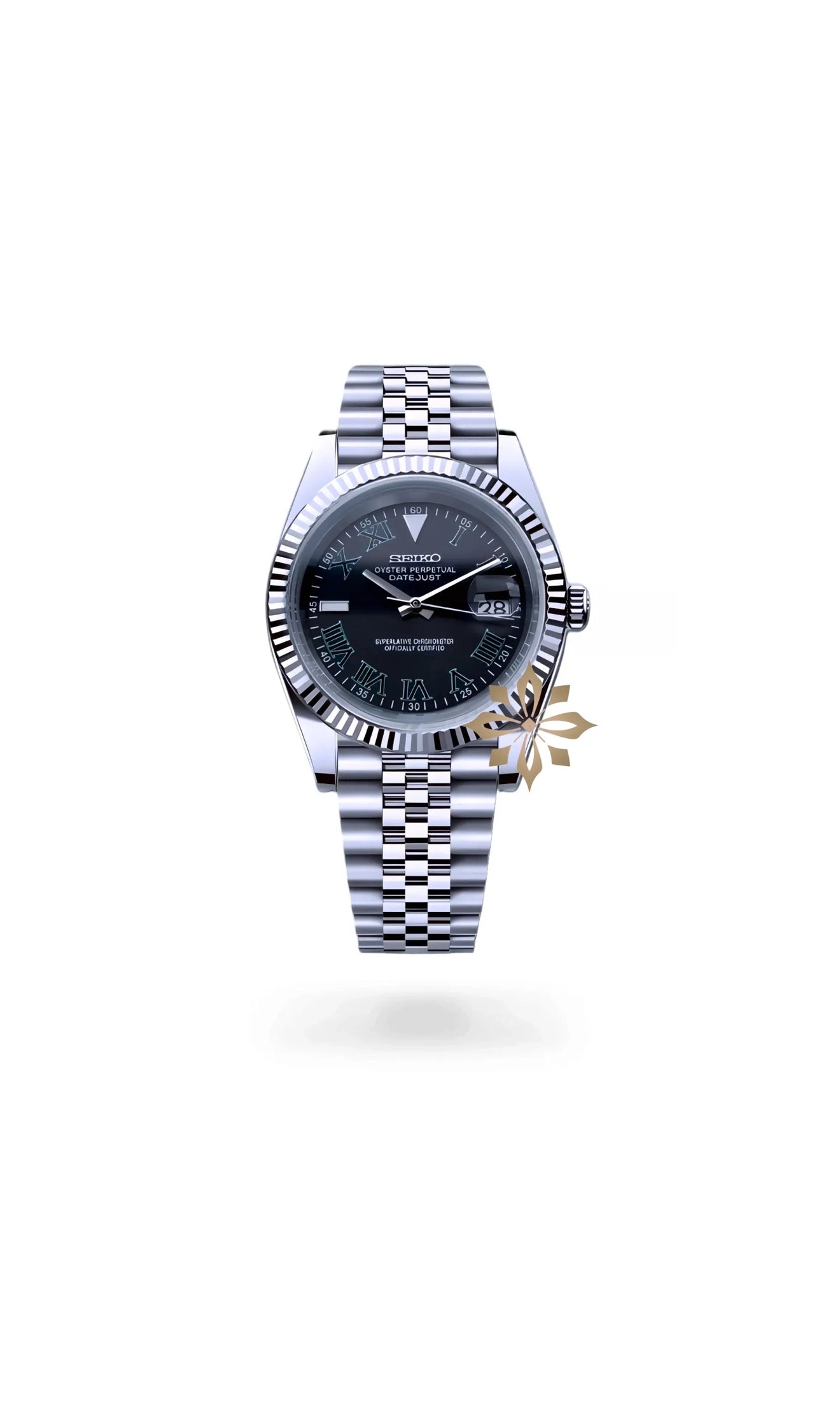 Seikojust mod Wimbledon watch black - Circa Watch Labs seiko mod