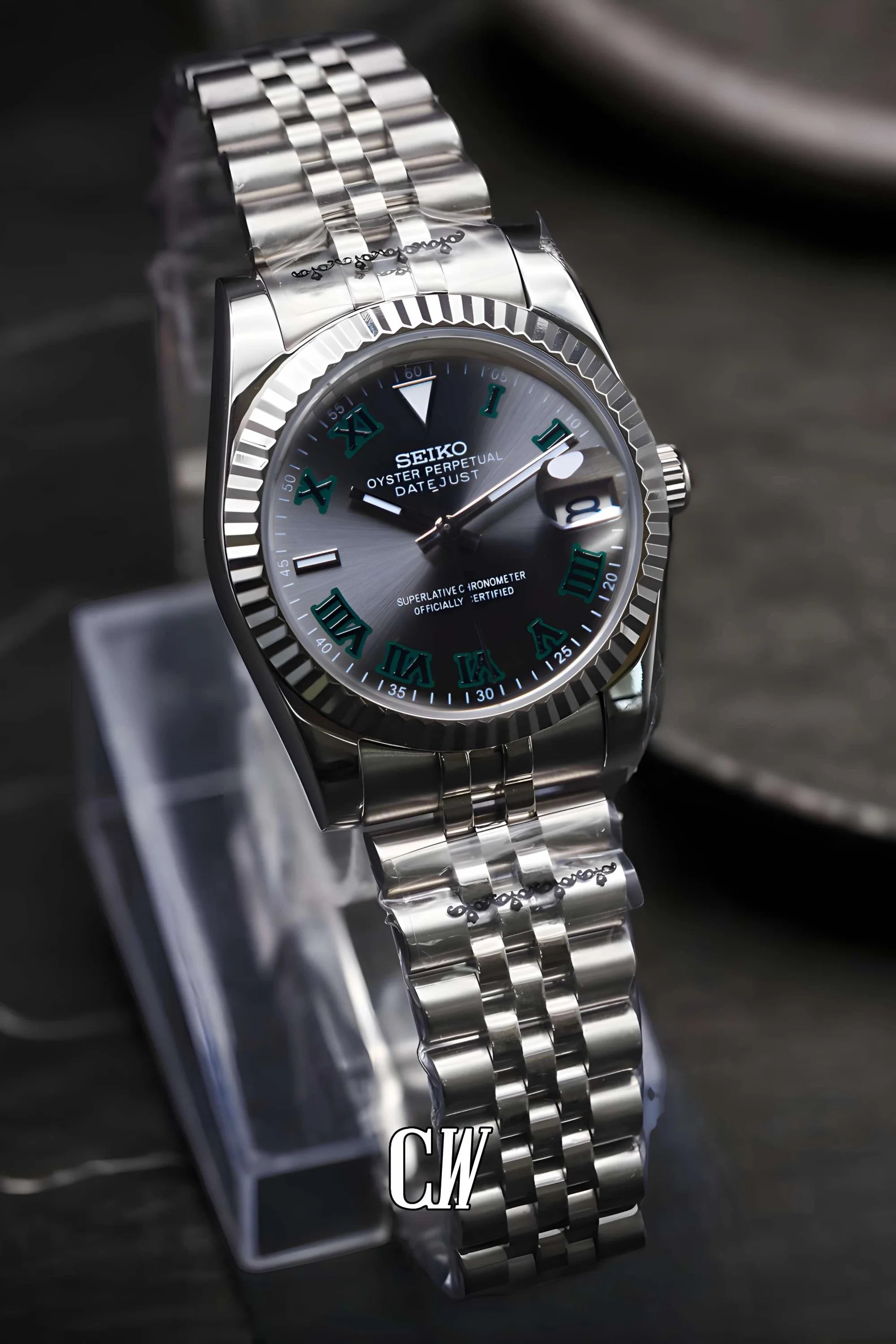 Seikojust Wimbledon watch silver - Circa Watch Labs seiko mod