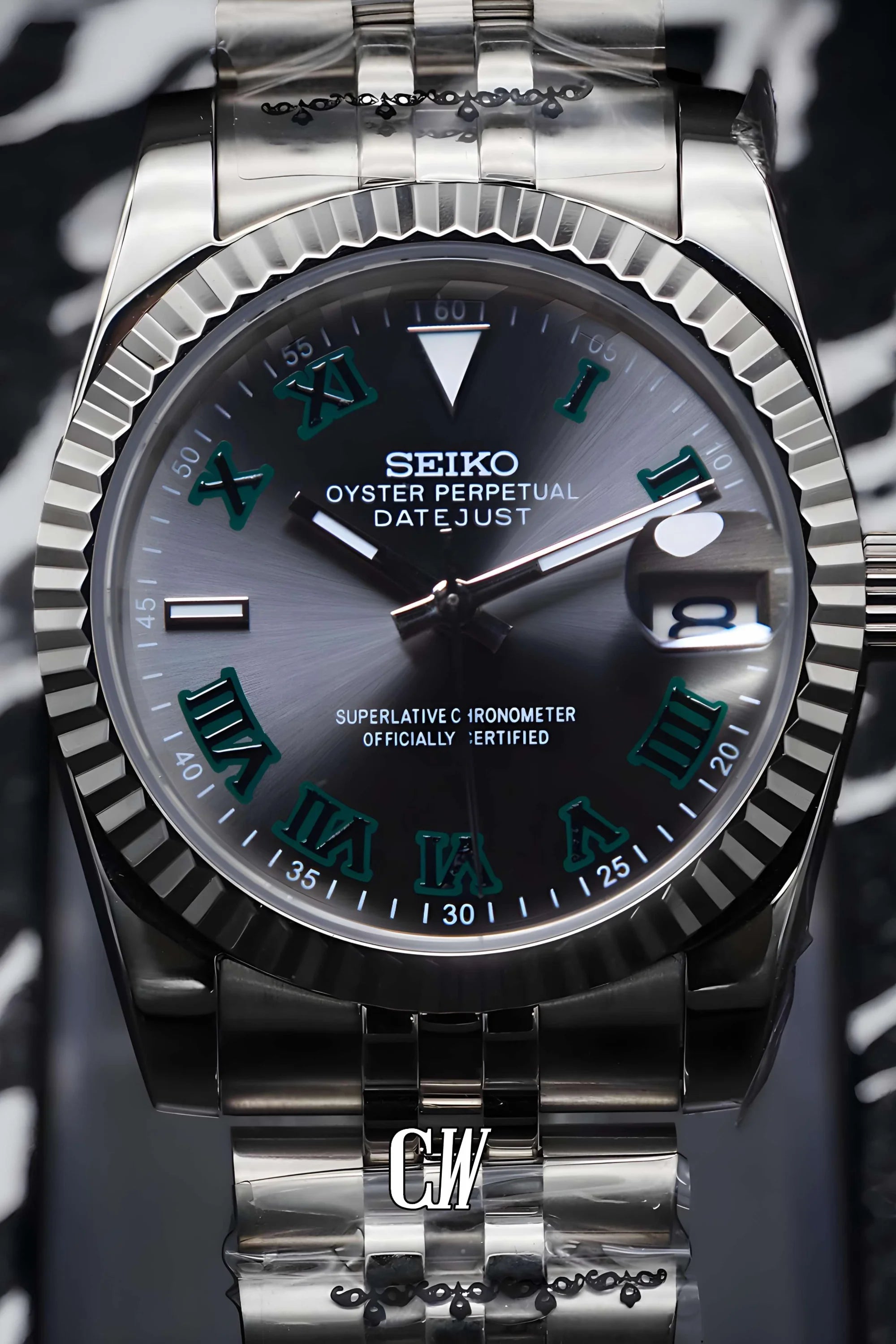 Seikojust Wimbledon watch silver - Circa Watch Labs seiko mod