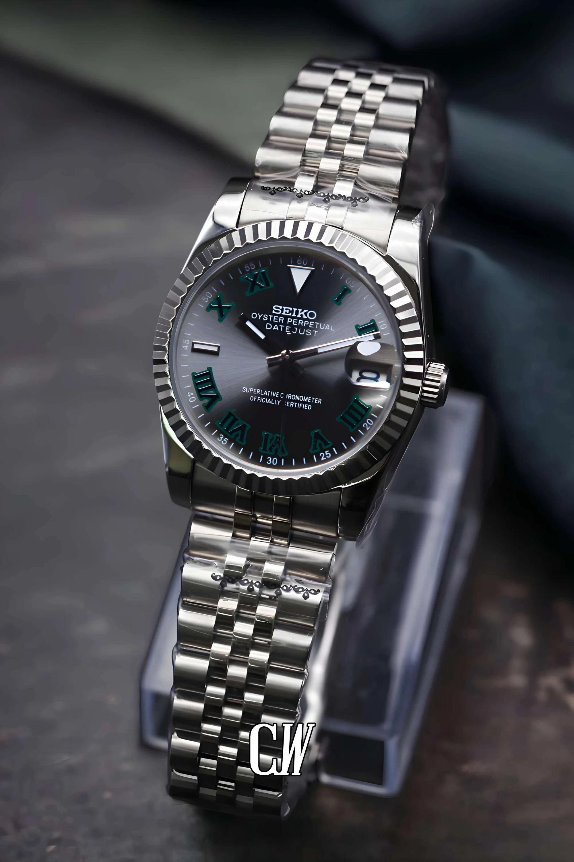 Seikojust Wimbledon watch silver - Circa Watch Labs seiko mod