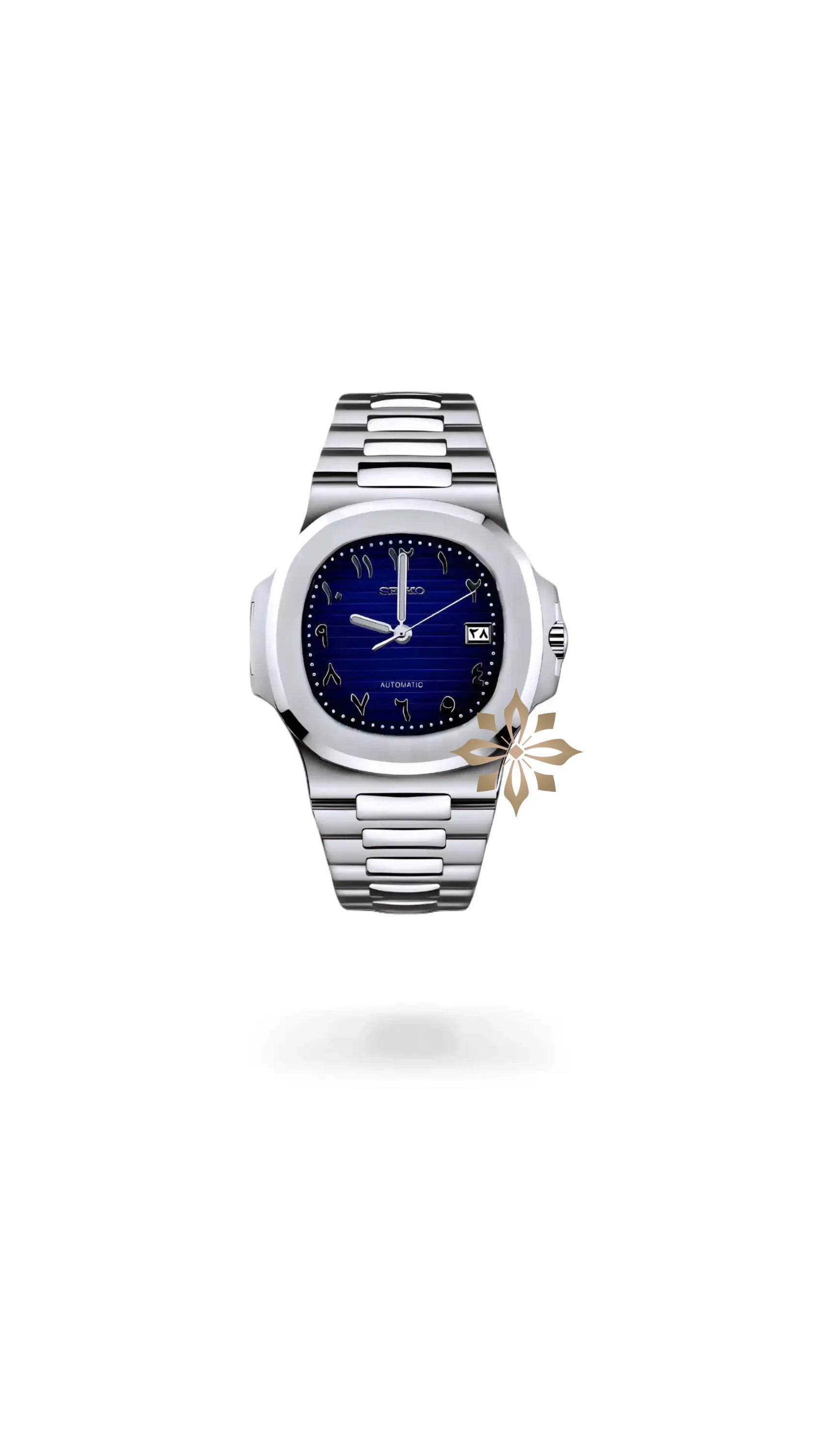 Seikonautilus mod watch arabic blue - Circa Watch Labs seiko mod