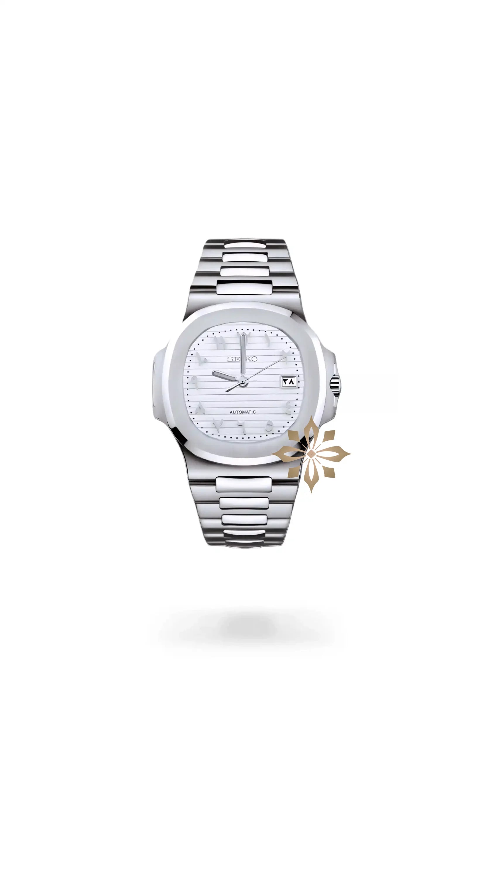 Seikonautilus mod watch arabic white - Circa Watch Labs seiko mod