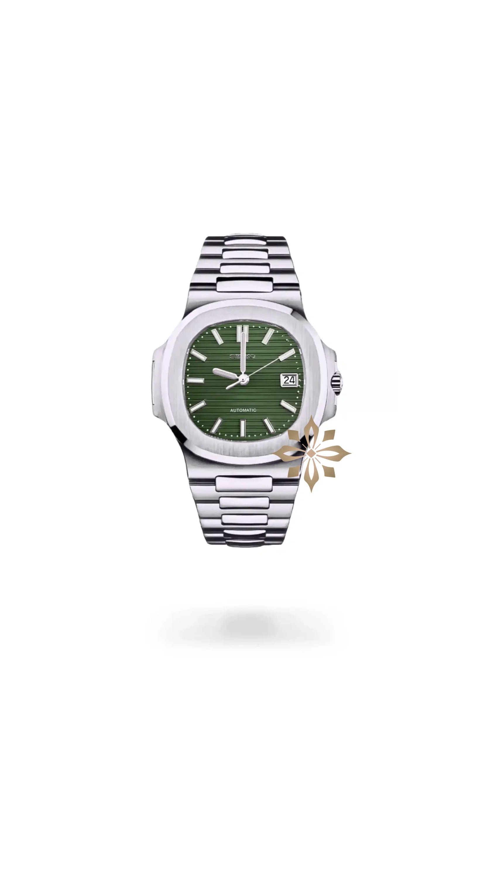 Seikonautilus mod watch olive green - Circa Watch Labs seiko mod
