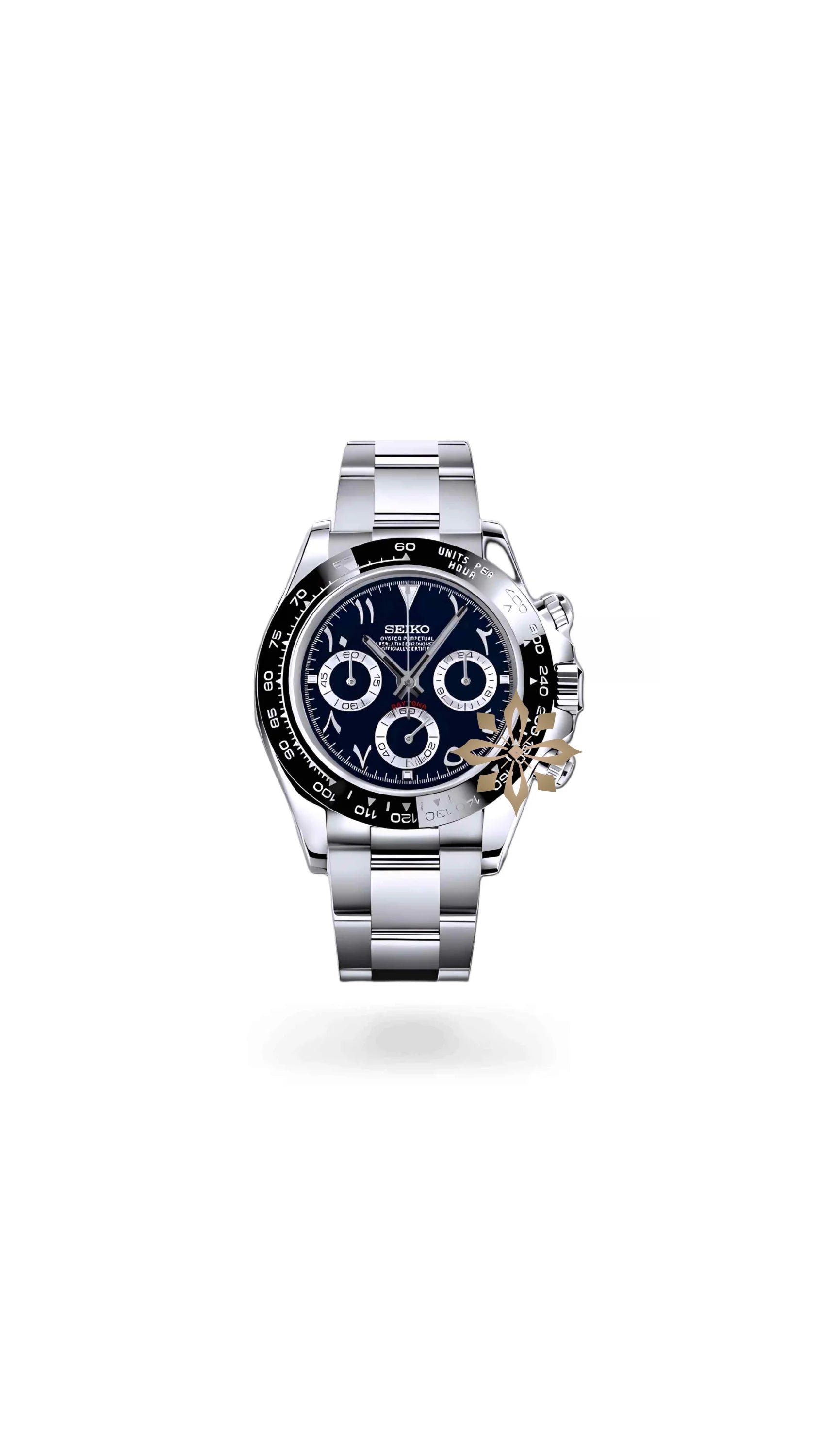 Seitona mod black arabic watch - Circa Watch Labs