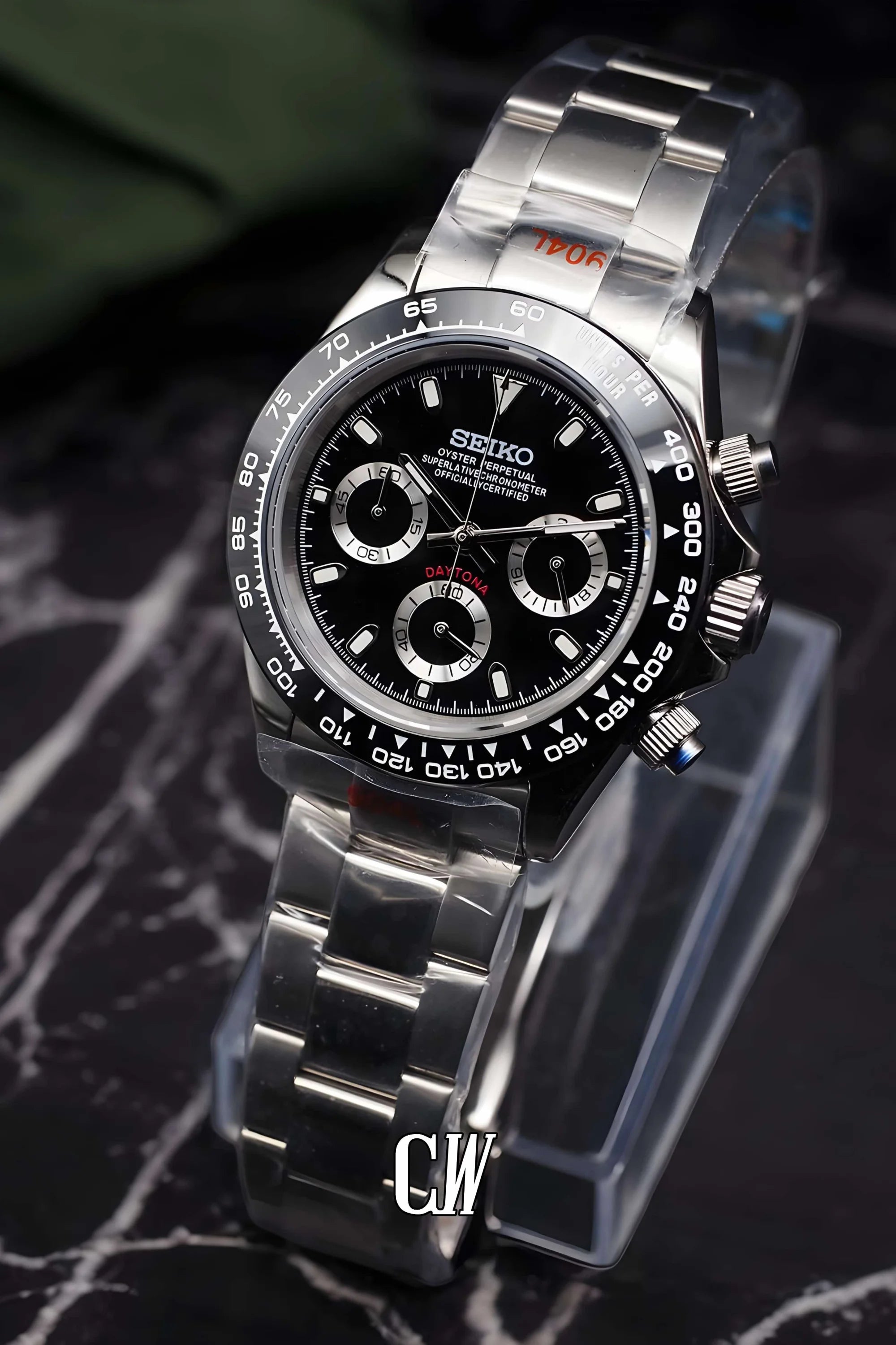 Seitona mod black watch - Circa Watch Labs